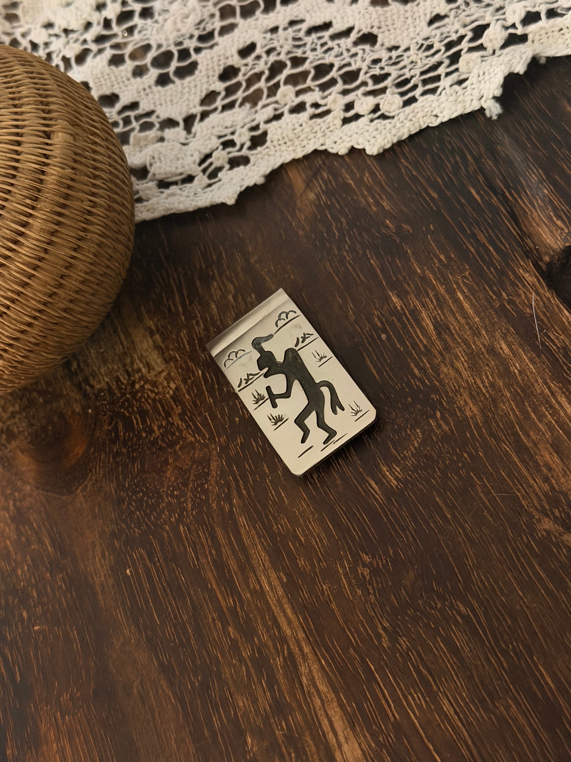 Navajo Made Sterling Silver Money Clip