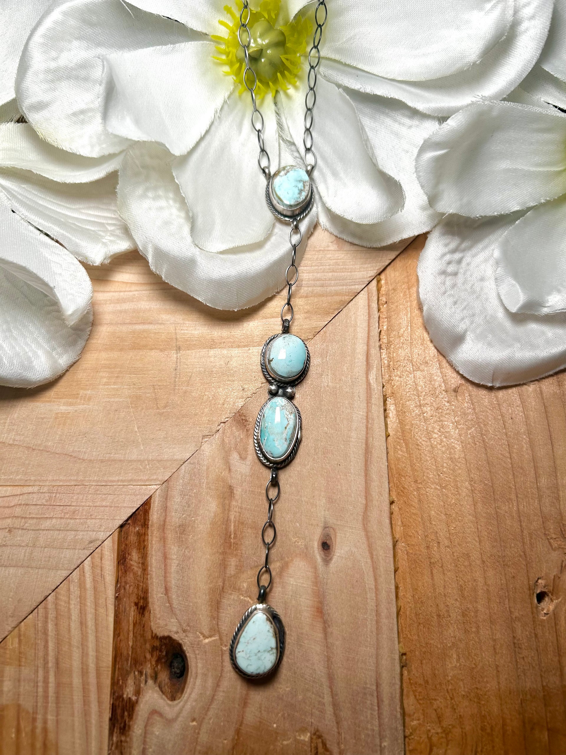 Kobe Martinez Natural Dry Creek  Turquoise & Sterling Silver Necklace