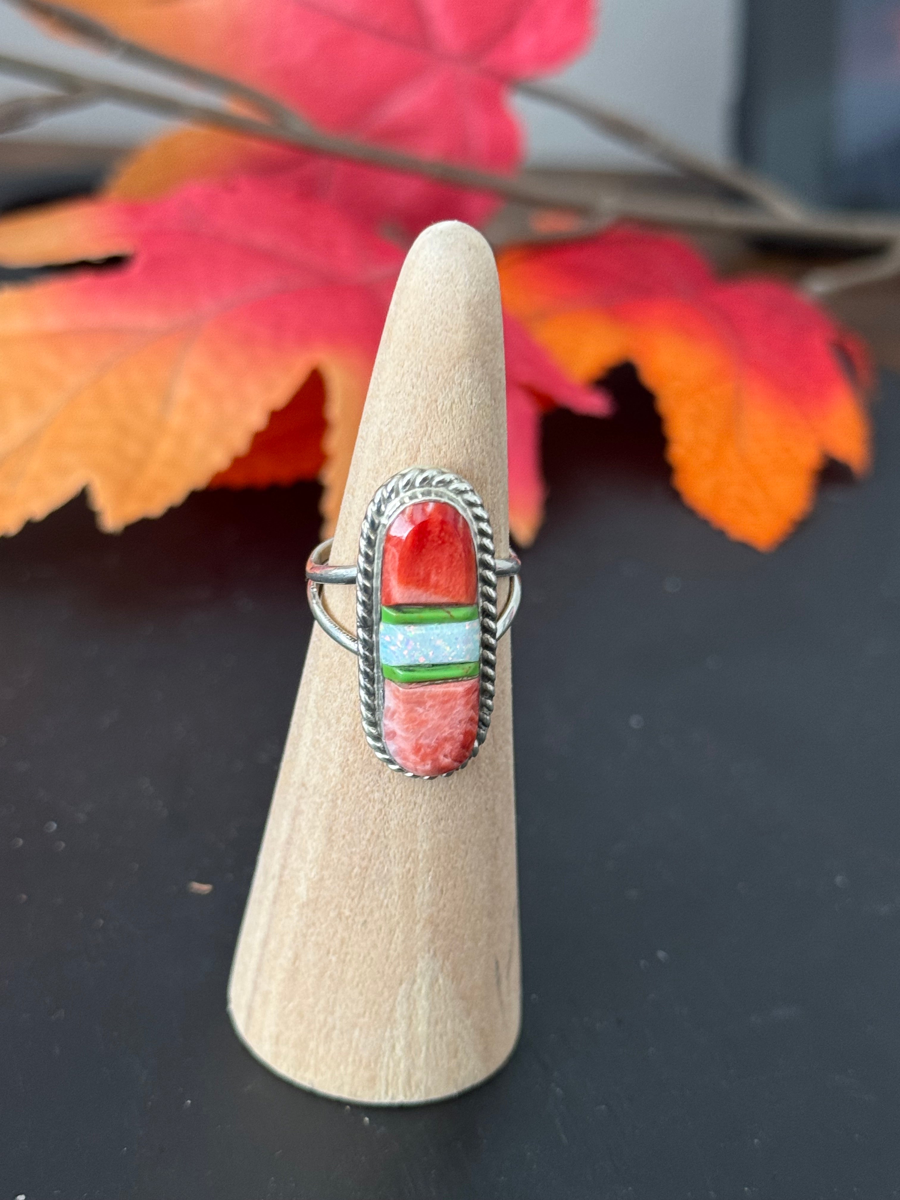 Victor Thompson & Sterling Silver Inlay Ring