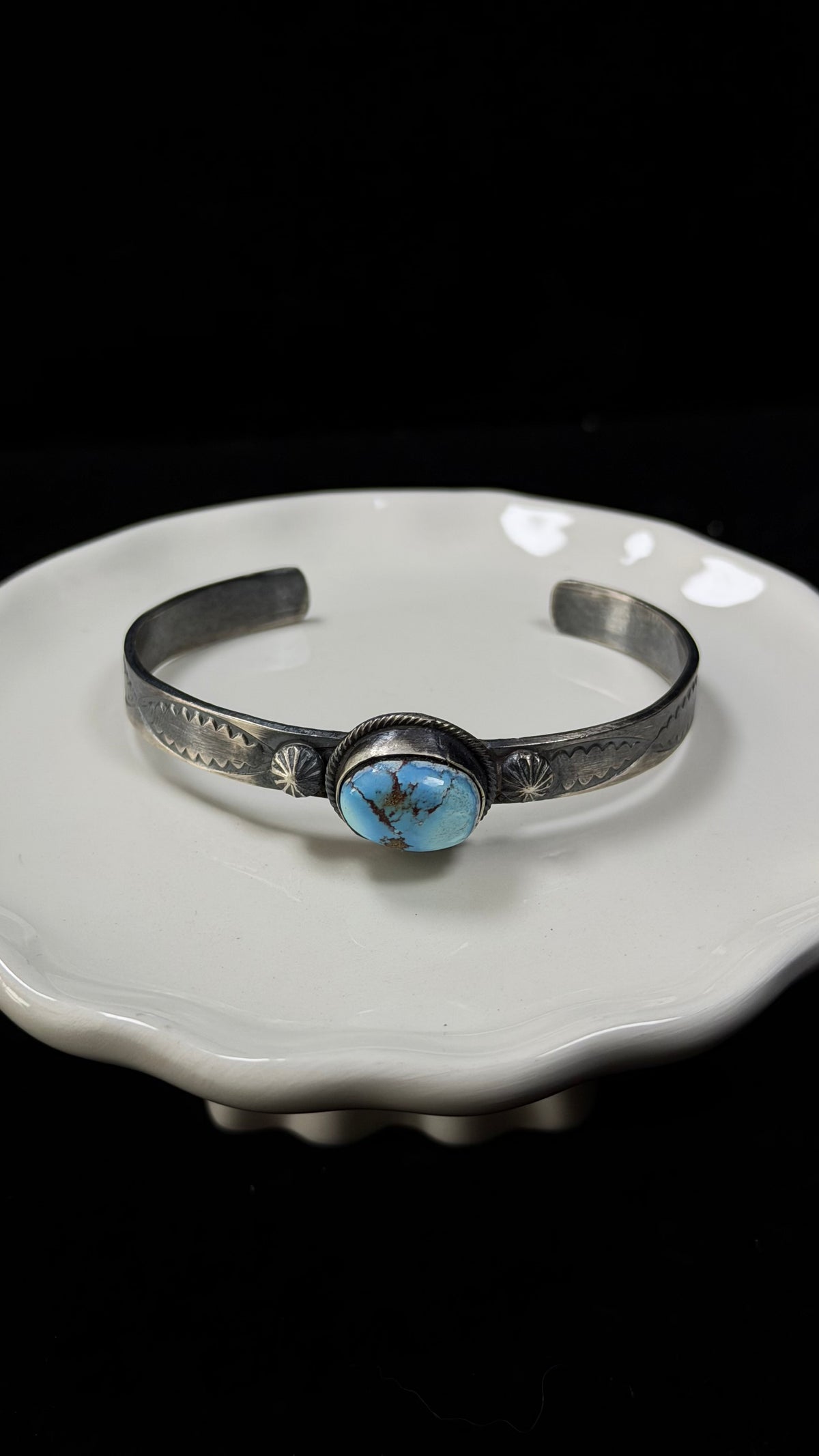 Tillie Jon Golden Hills Turquoise & Sterling Silver Cuff Bracelet