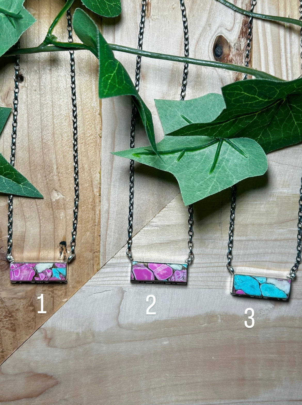 Steve Francisco Cotton Candy Mohave & Sterling Silver Necklace