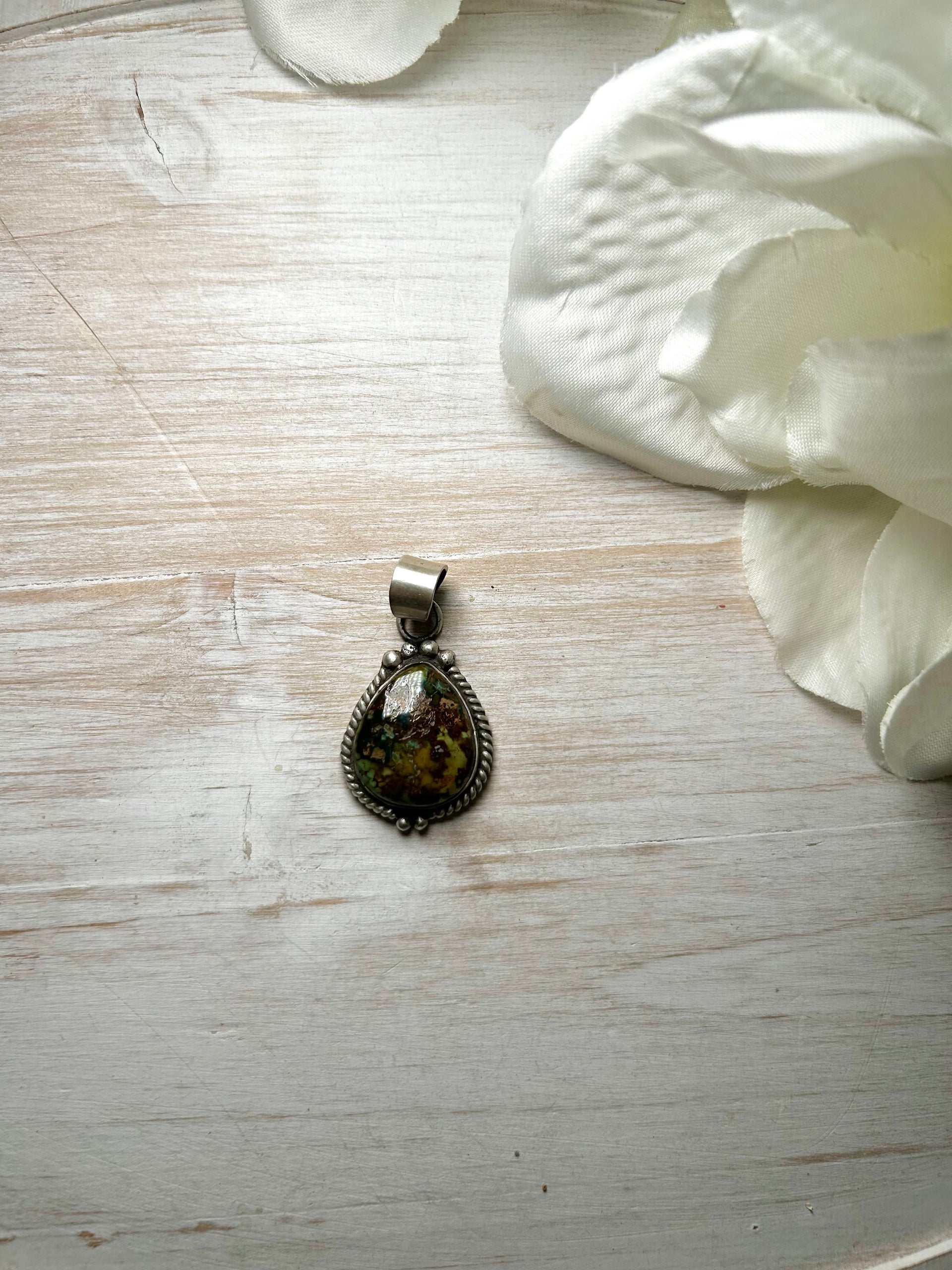 Zachariah David Evans Turquoise & Sterling Silver Pendant