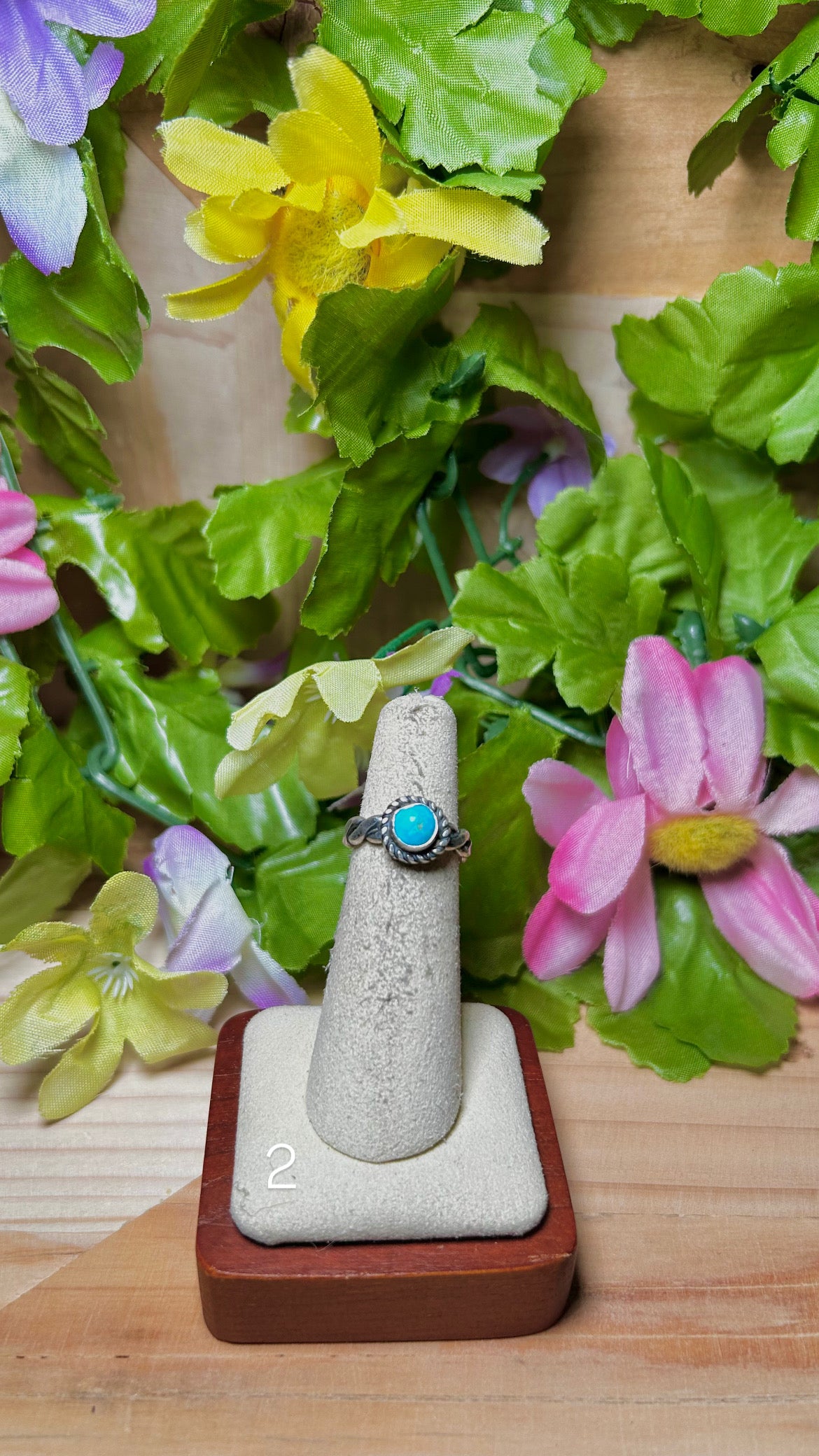 Navajo Made Kingman Turquoise & Sterling Silver Ring