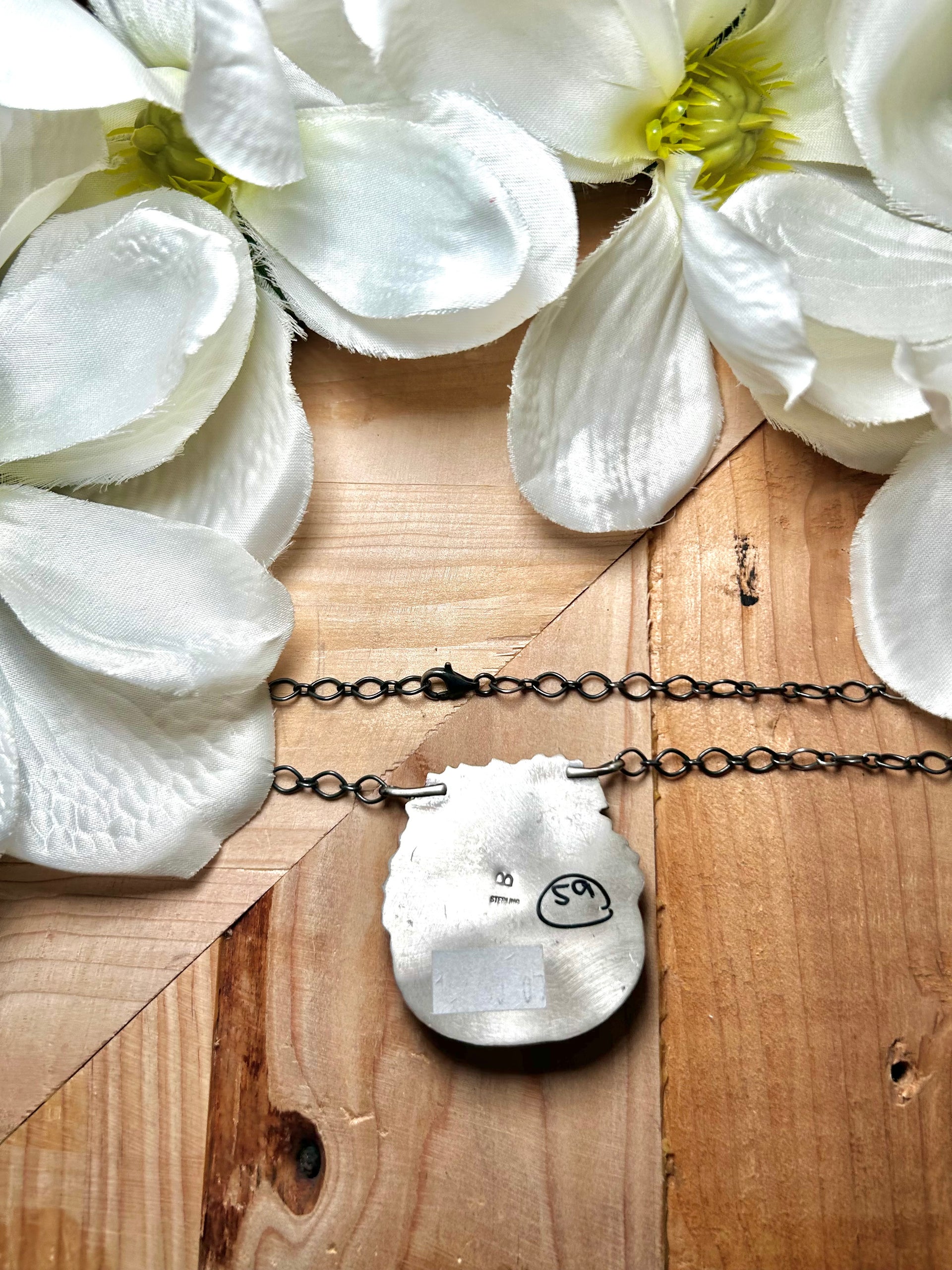 Lydia Beggy Pilot Mountain Turquoise & Sterling Silver Necklace