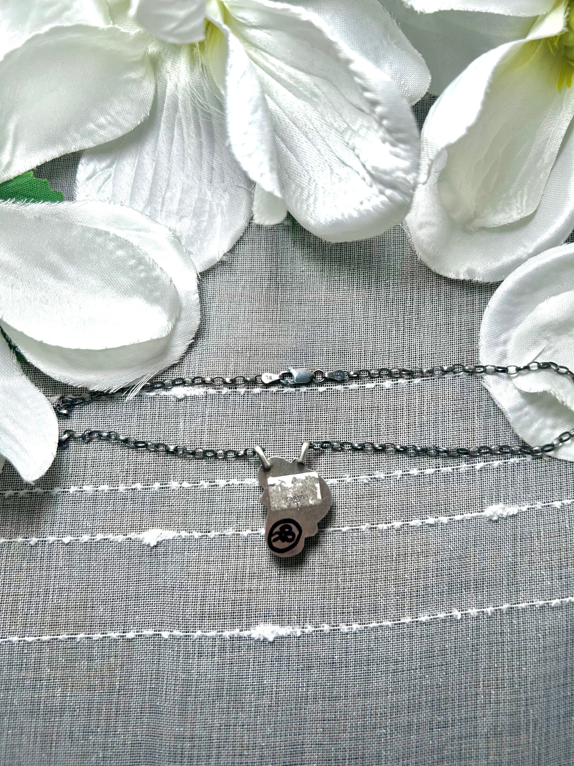 Navajo Made Kingman Turquoise & Sterling Silver Necklace