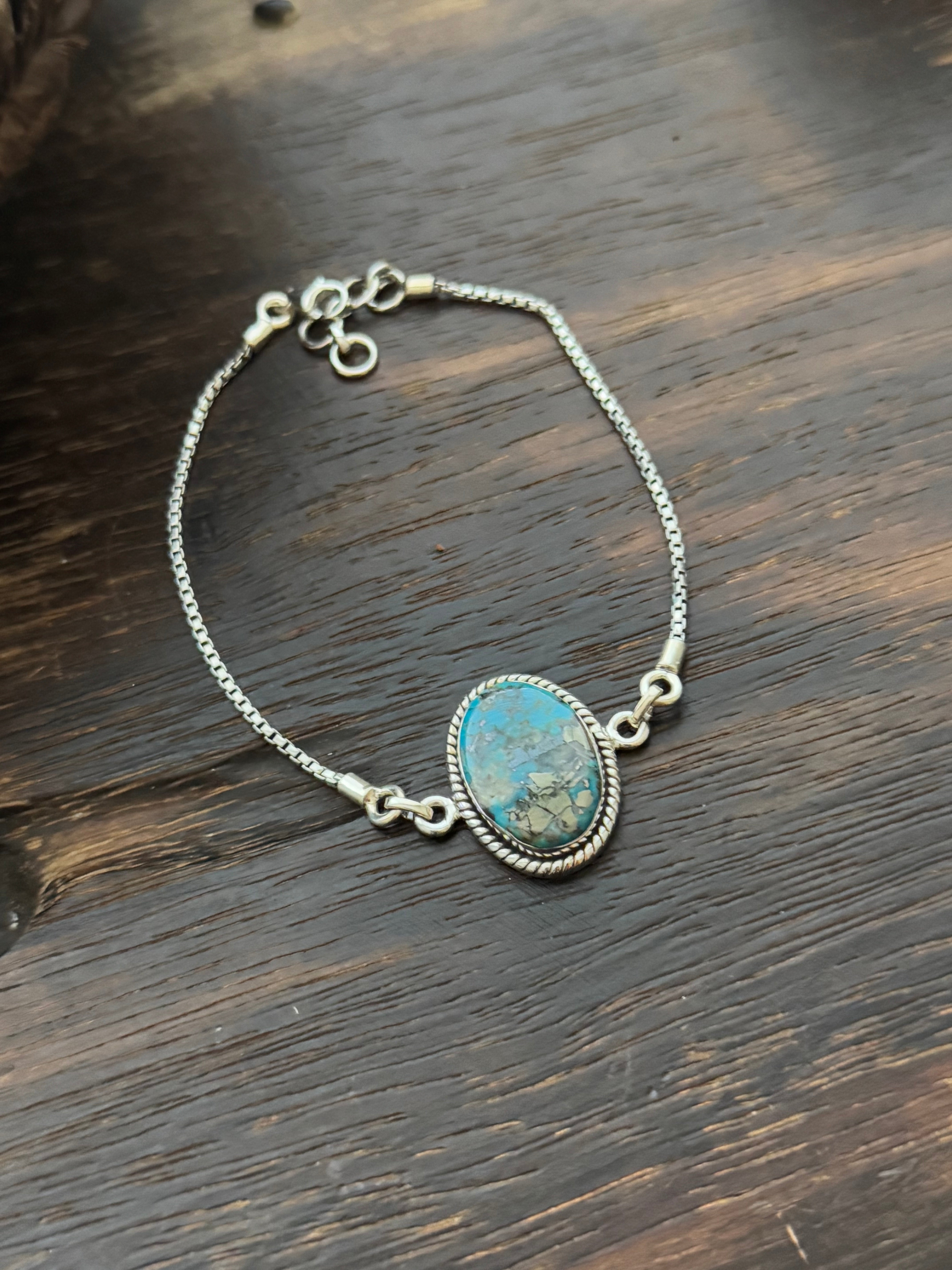 TTD Kingman Turquoise & Sterling Silver Bracelet