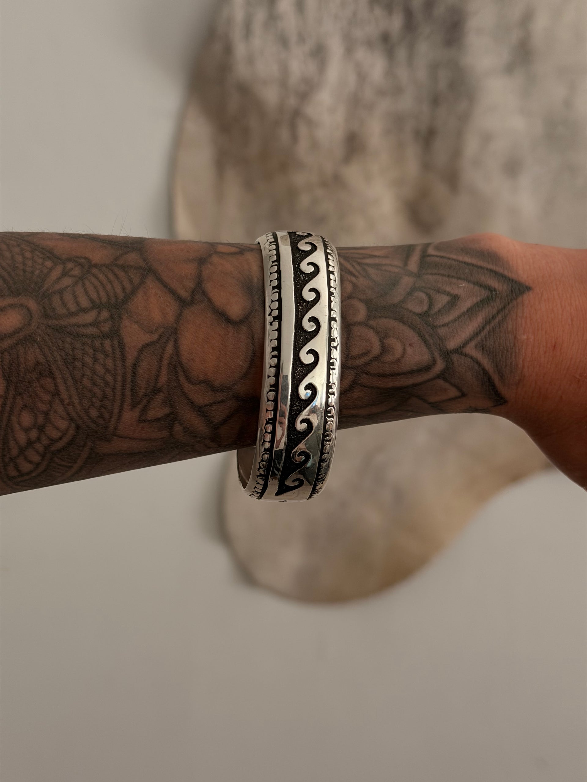 T & R Singer Sterling Silver Cuff Bracelet