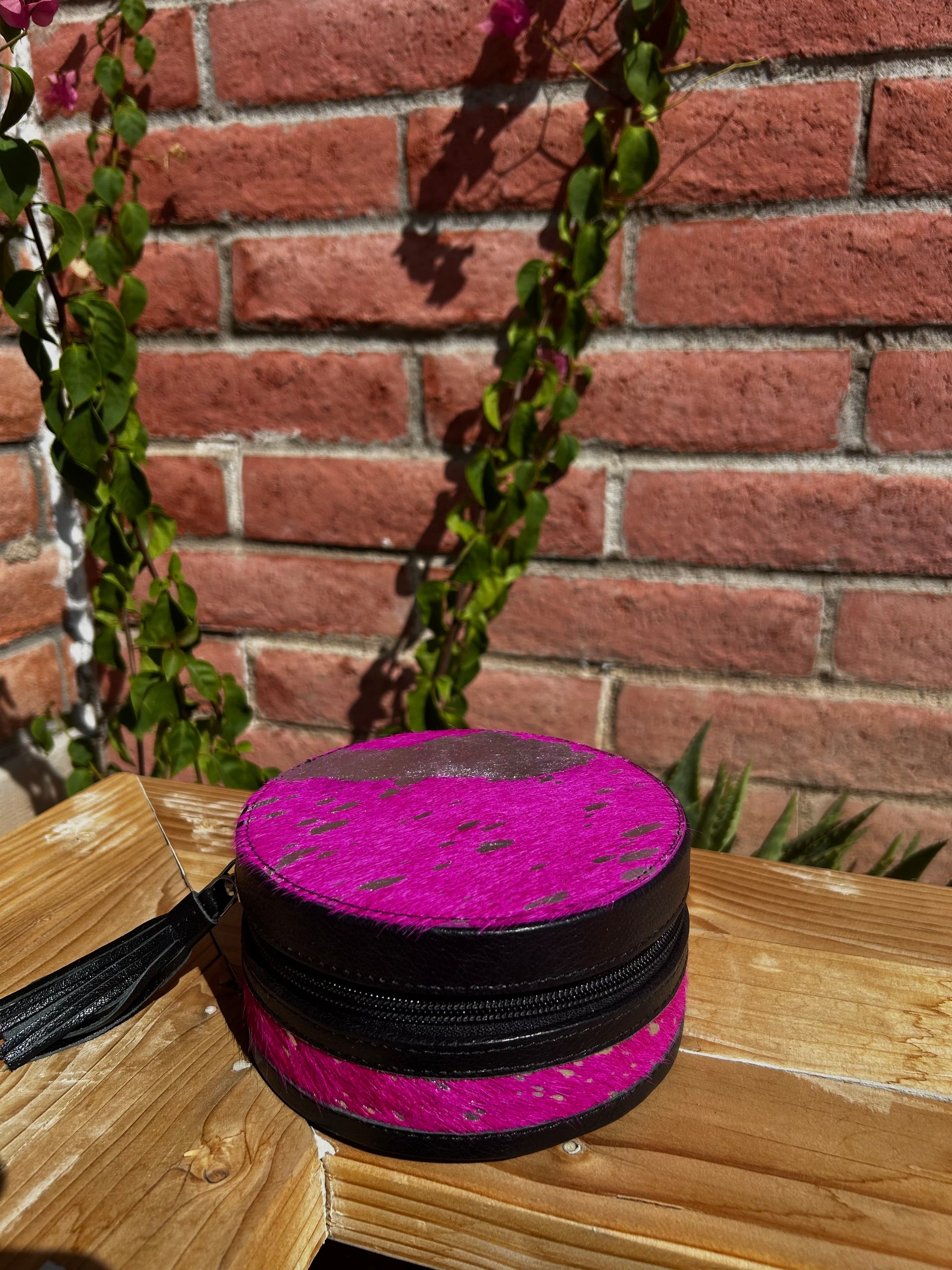 Genuine Leather Cowhide Jewelry Box