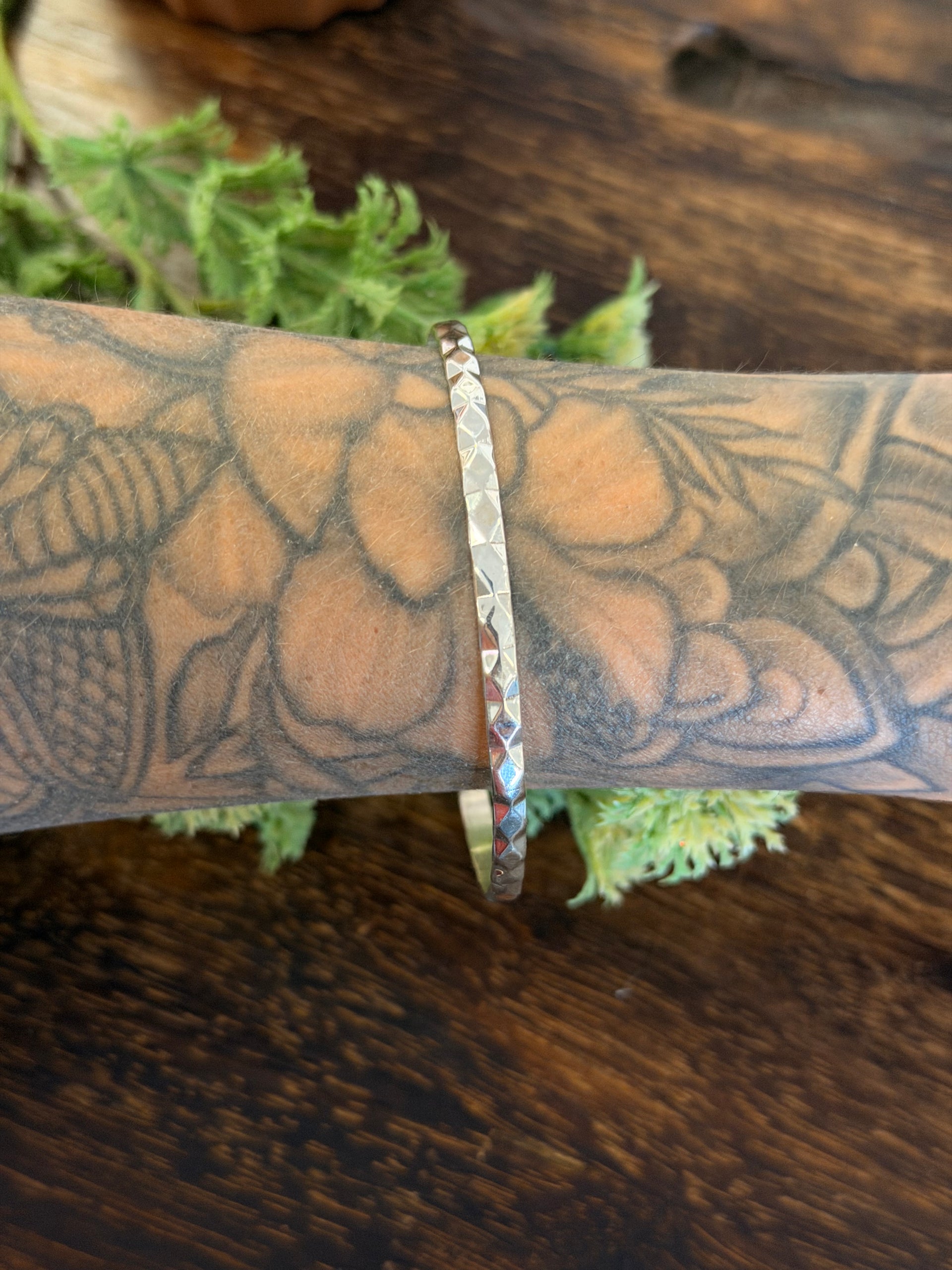Navajo Made Sterling Silver Bangle Cuff Bracelet