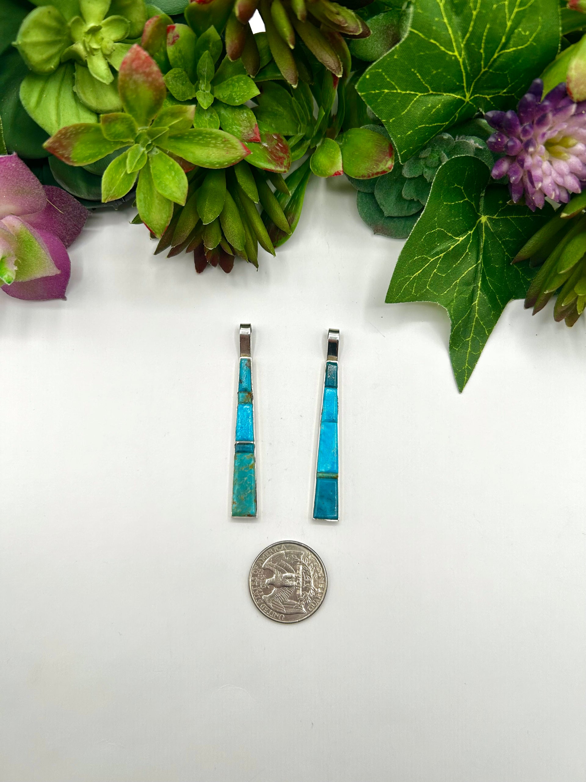 Harold Sheith Kingman Turquoise & Sterling Silver Pendant