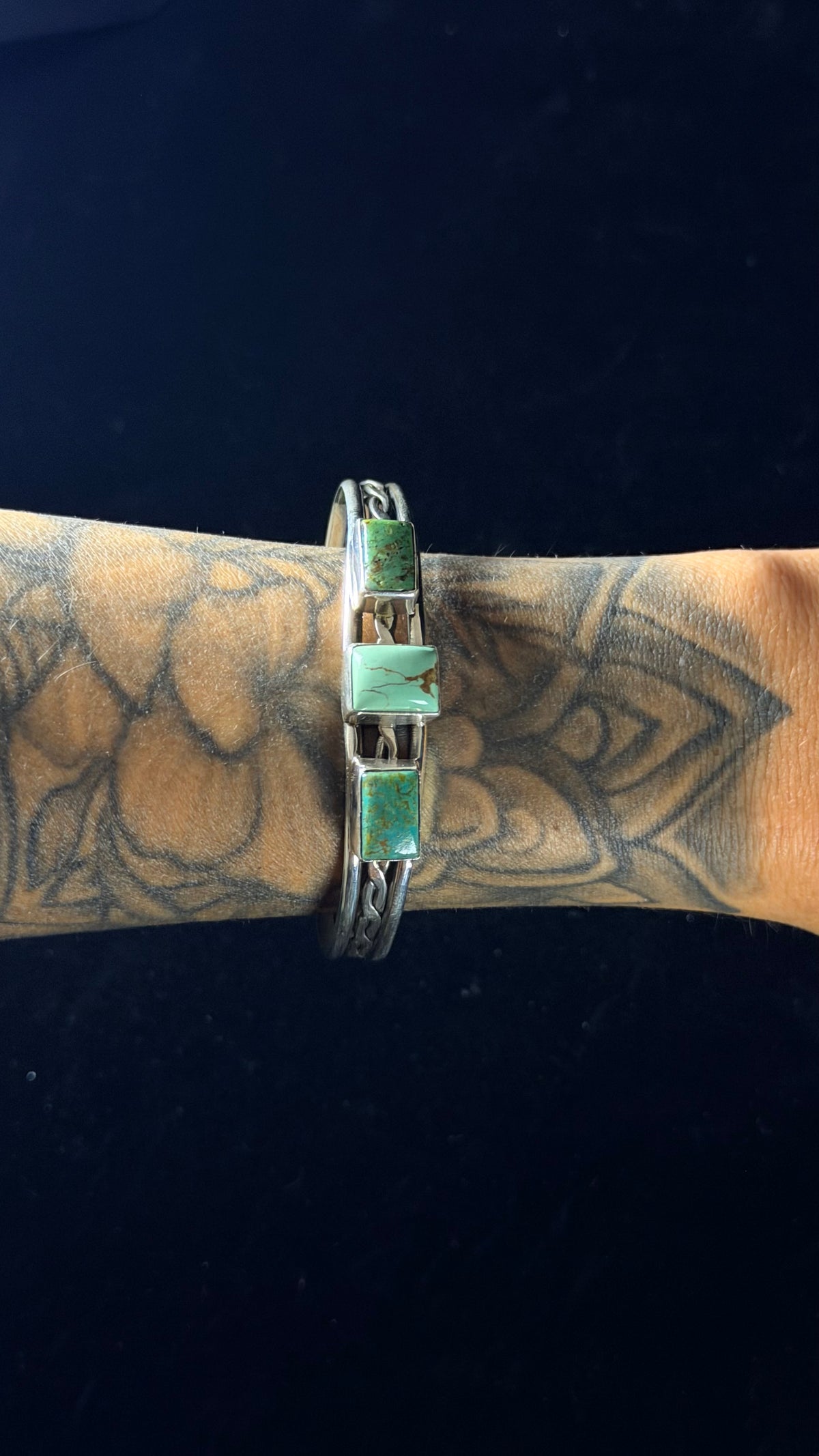 Duane Smith Boulder Turquoise & Sterling Silver Cuff Bracelet