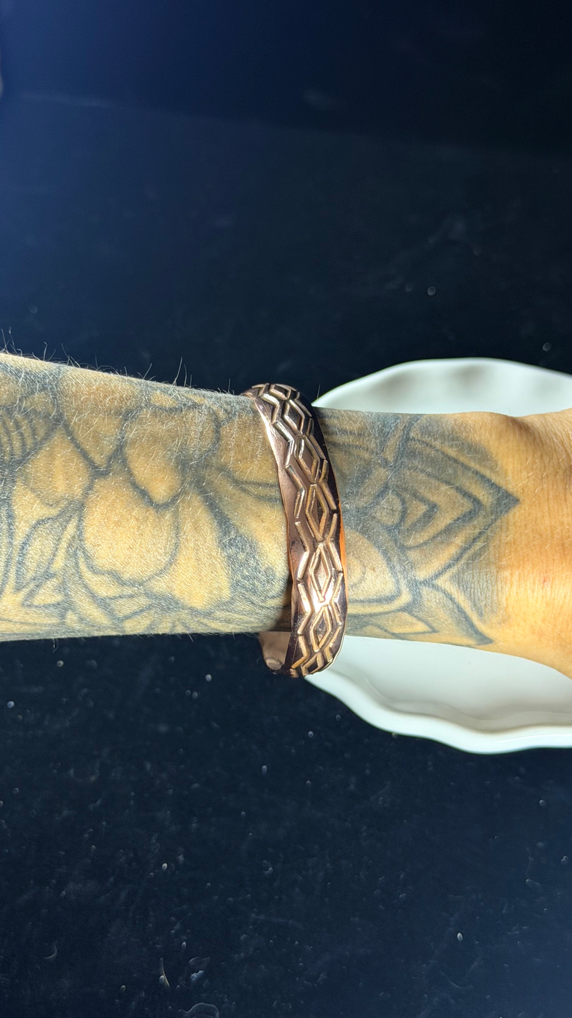 Navajo Made Copper Cuff Bracelet