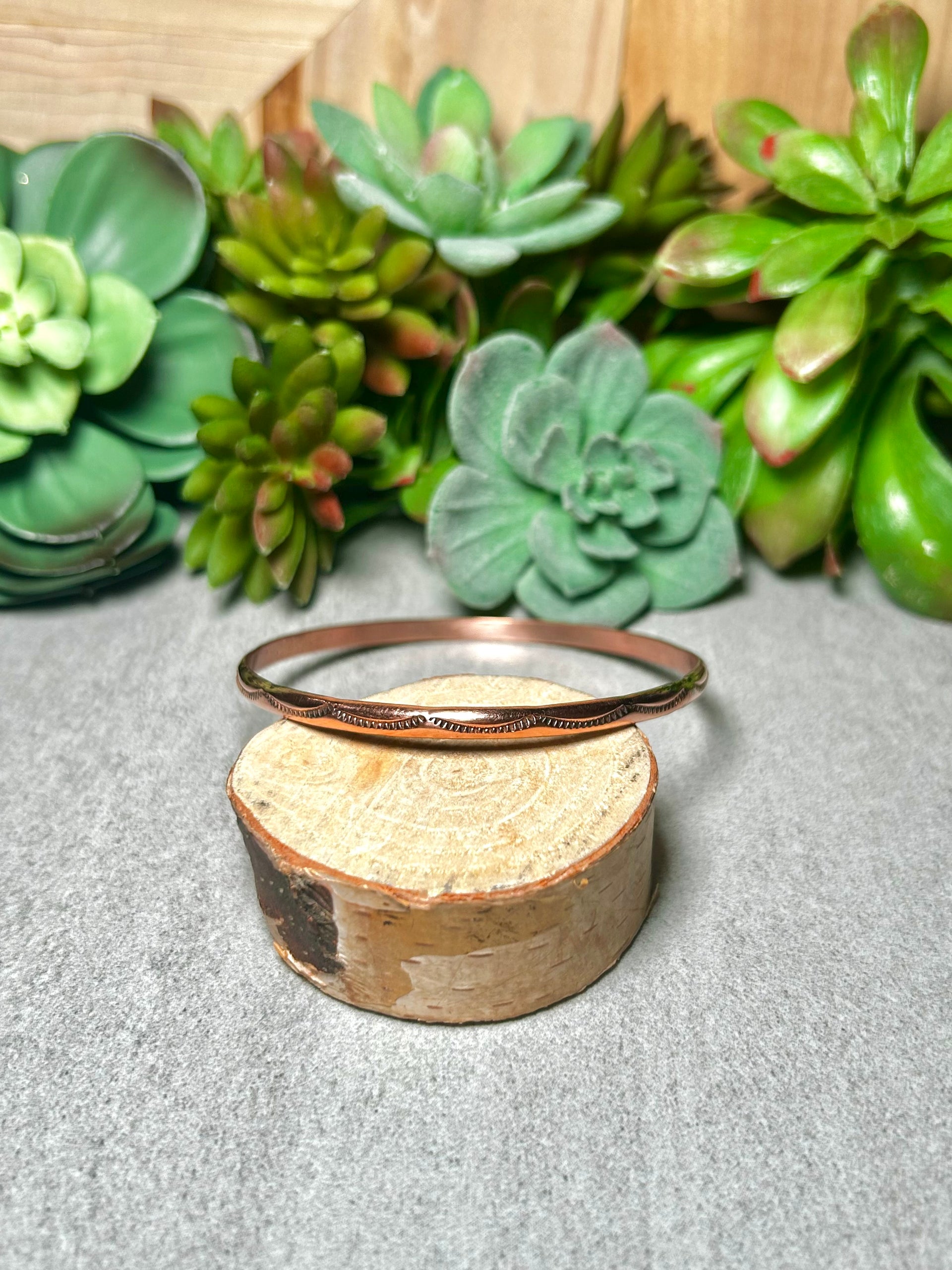 Navajo Made Copper Bangle Bracelet
