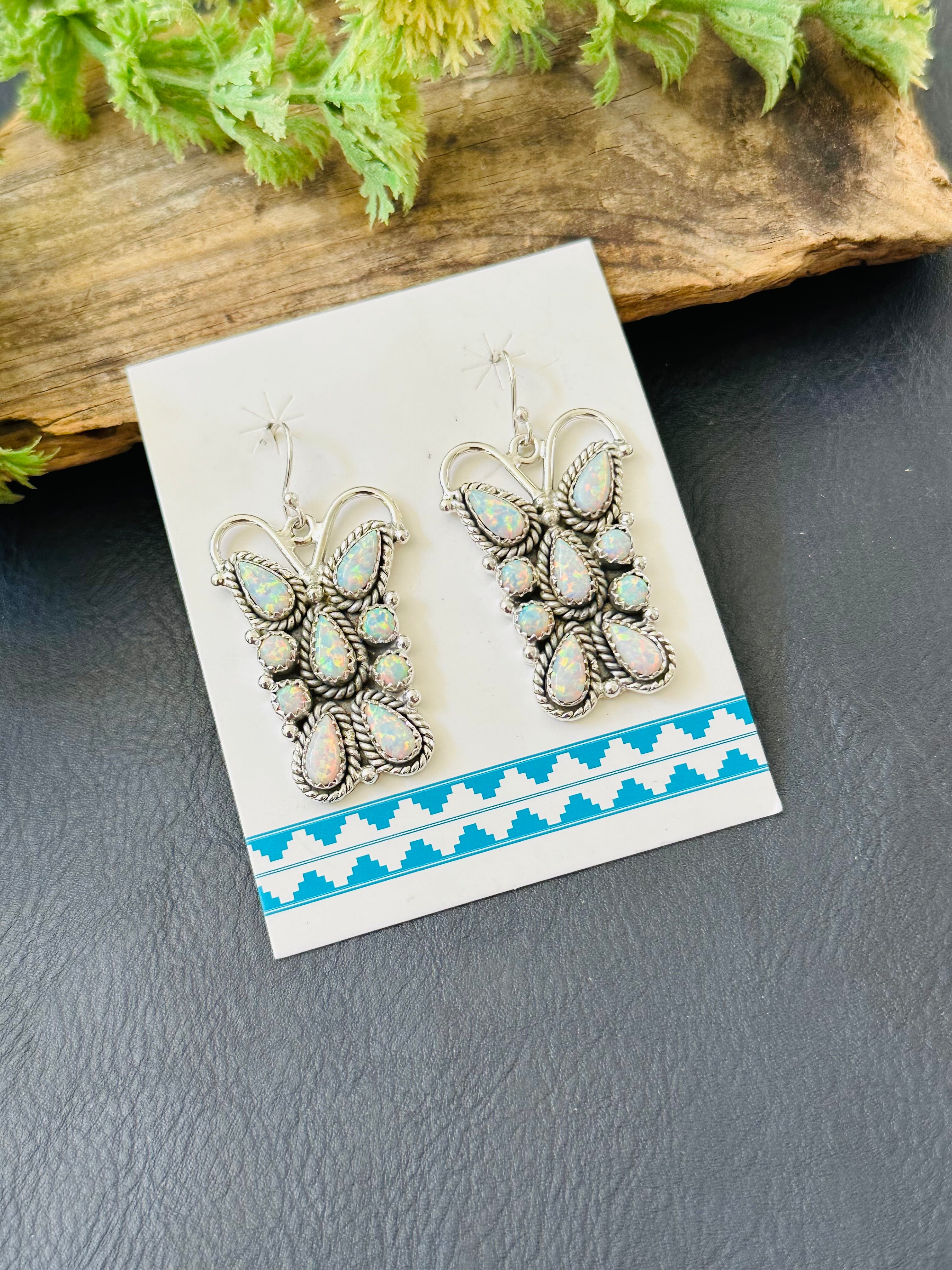 TTD “K’aalógii” Opal & Sterling Silver Dangle Earrings