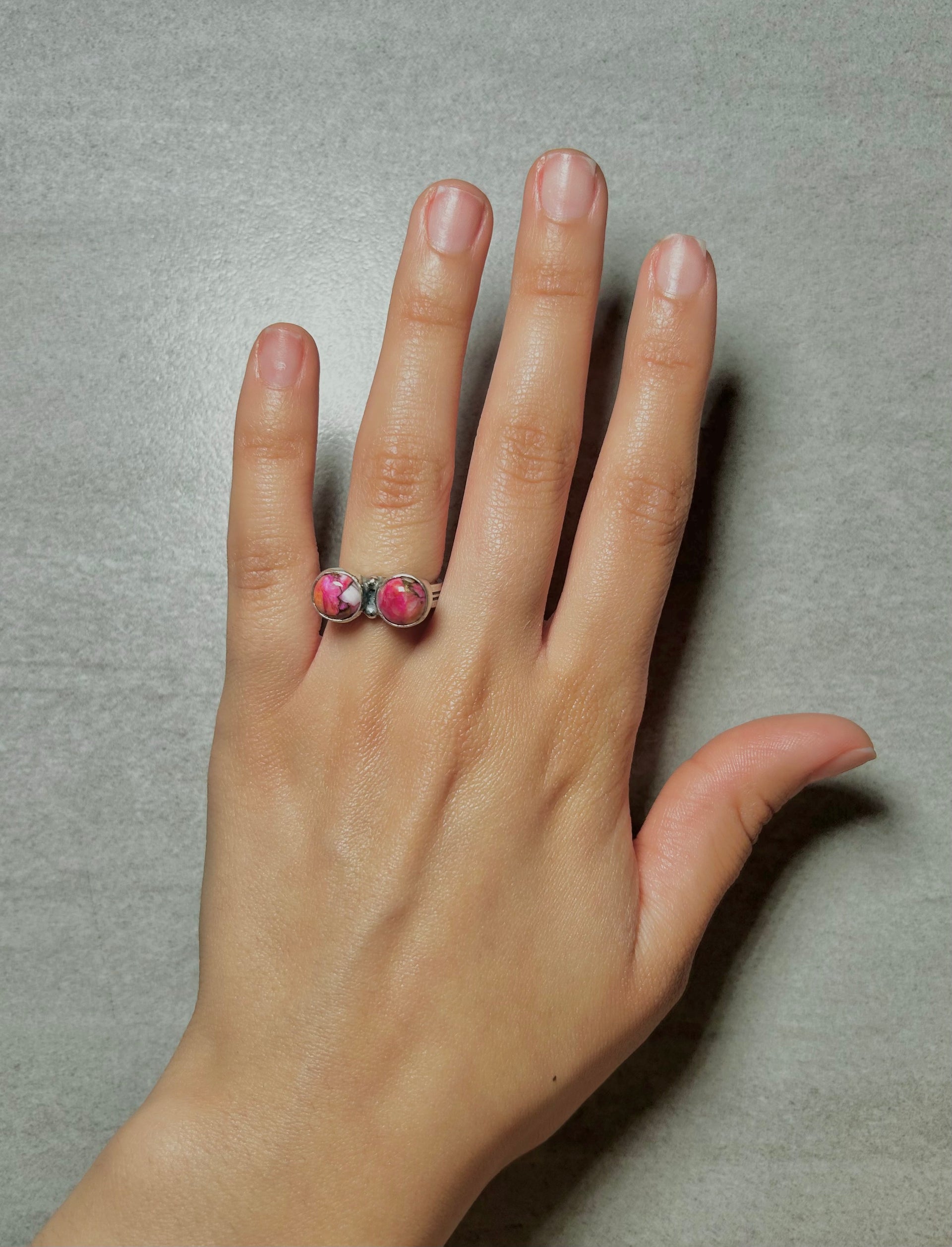 Navajo Made Mohave Turquoise & Sterling Silver Ring