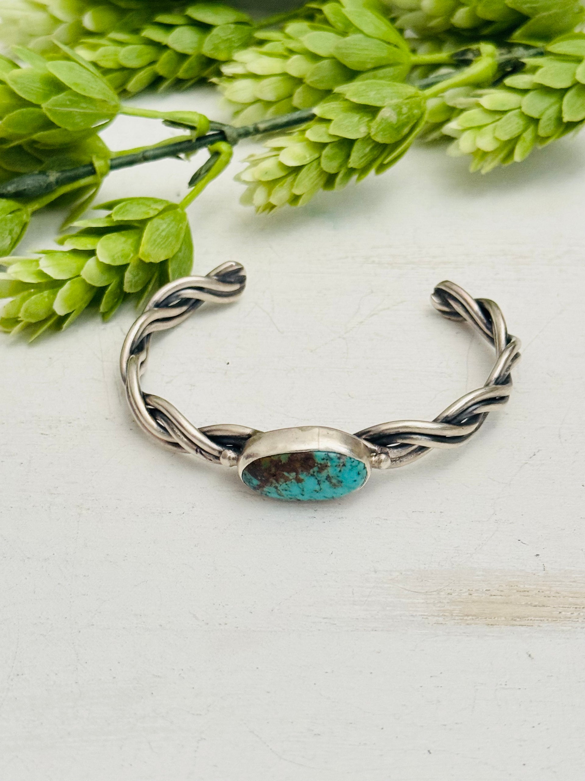Virginia Sandoval Kingman Turquoise & Sterling Silver Cuff Bracelet