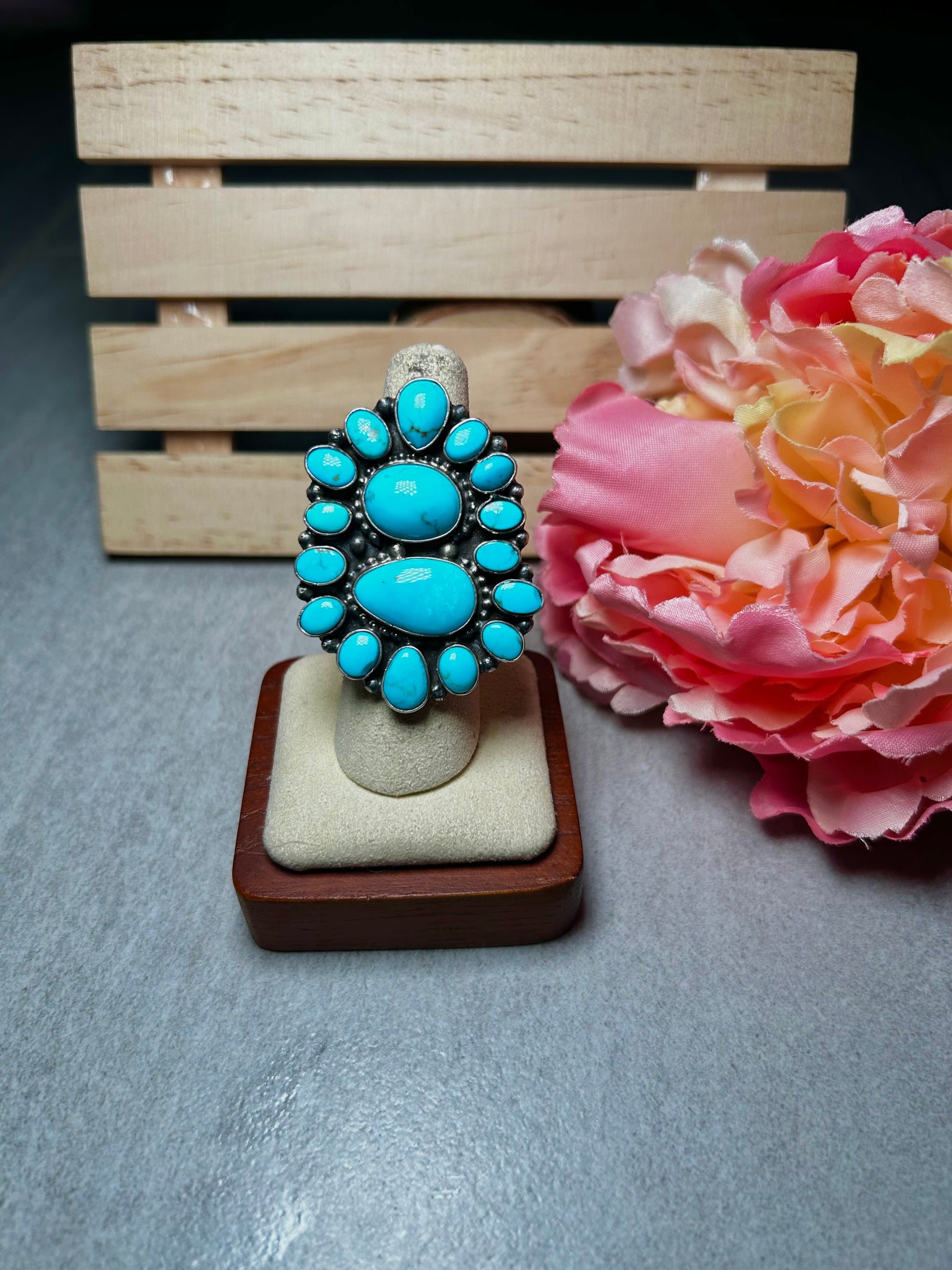 Blaine Yellowhorse & Sterling Silver Ring Size 6.25