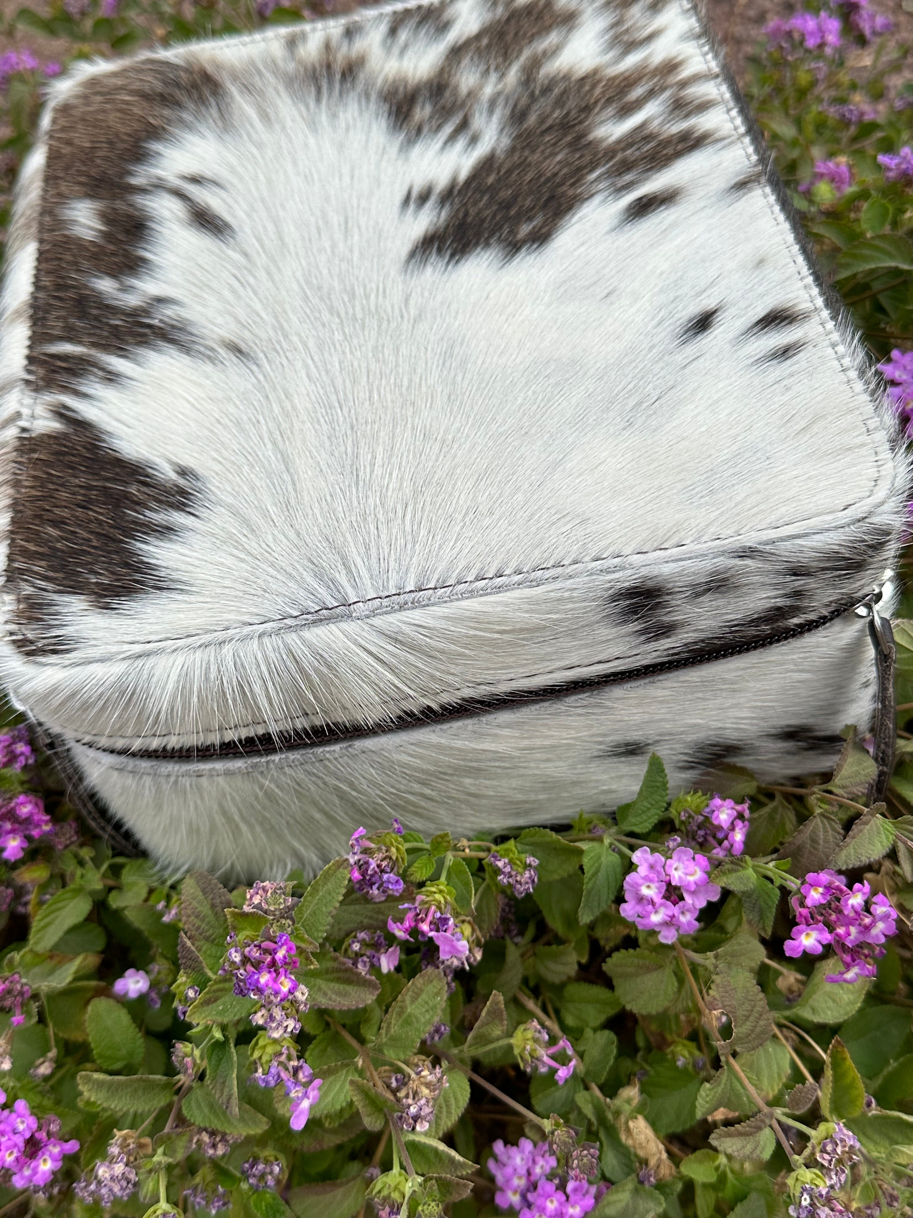 Genuine Leather Cowhide Jewelry Box