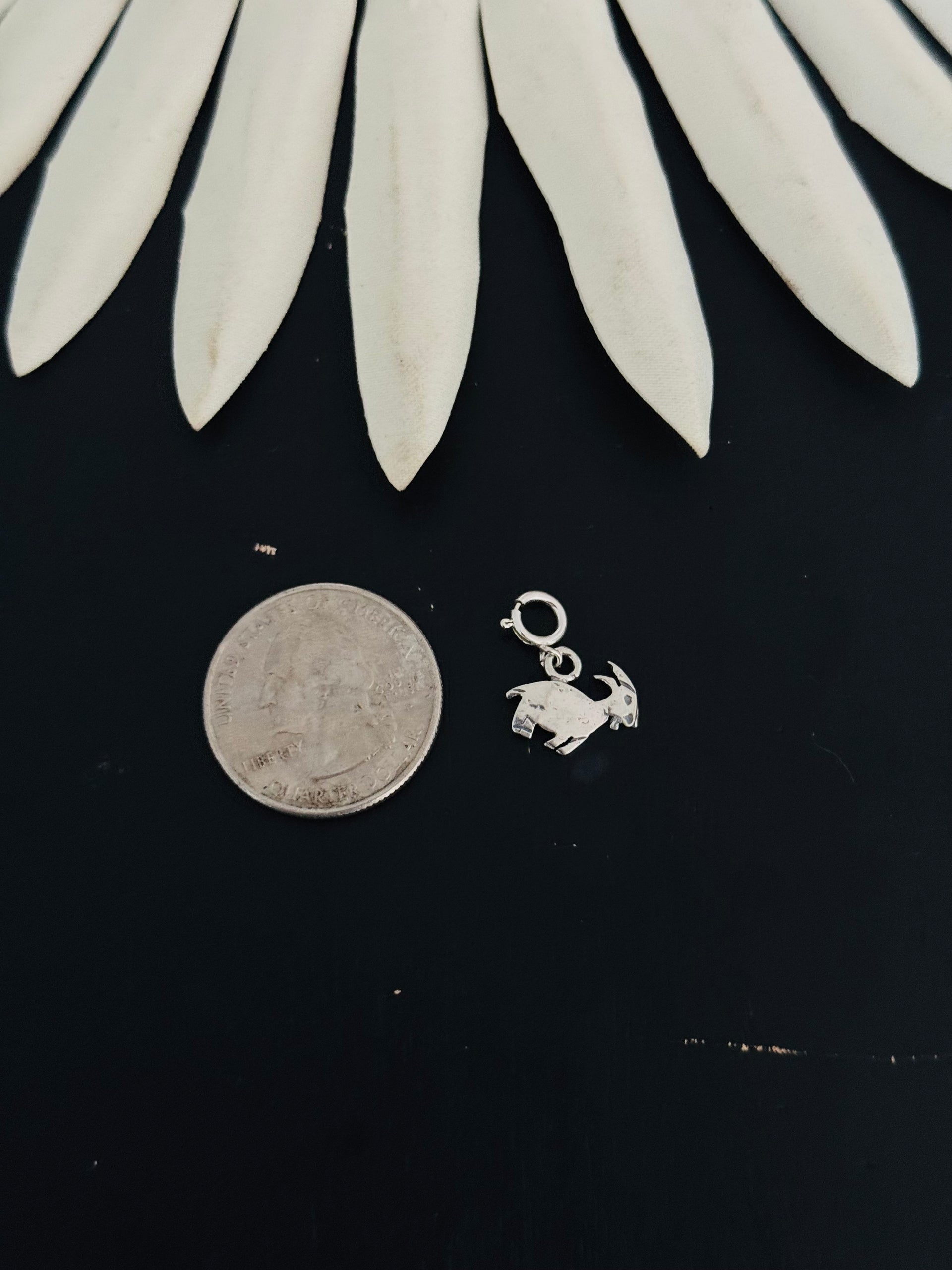 Navajo Made Sterling Silver Goat Cast Charms