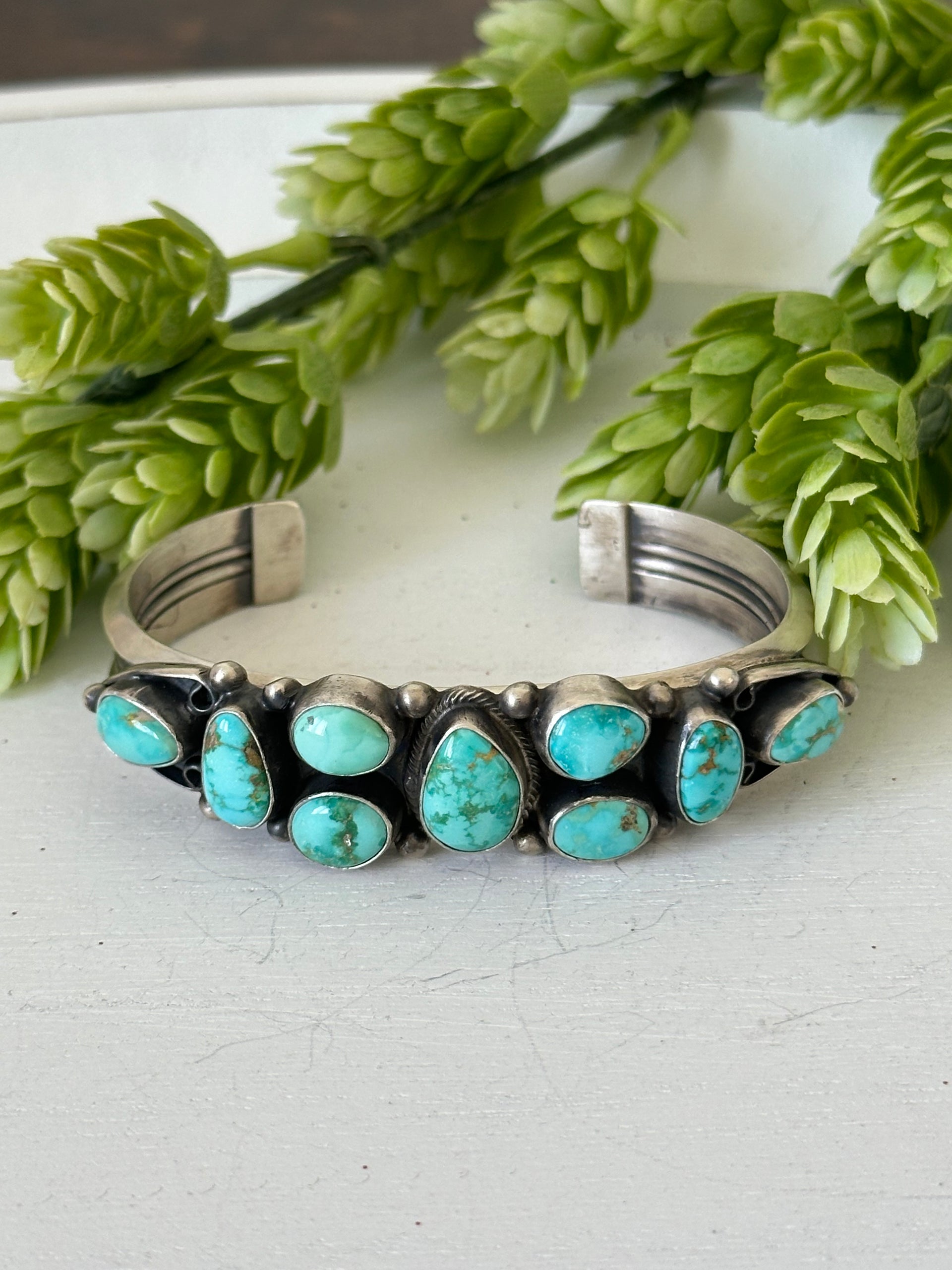 Kathleen Chavez Sonoran Mountain Turquoise & Sterling Silver Cuff Bracelet