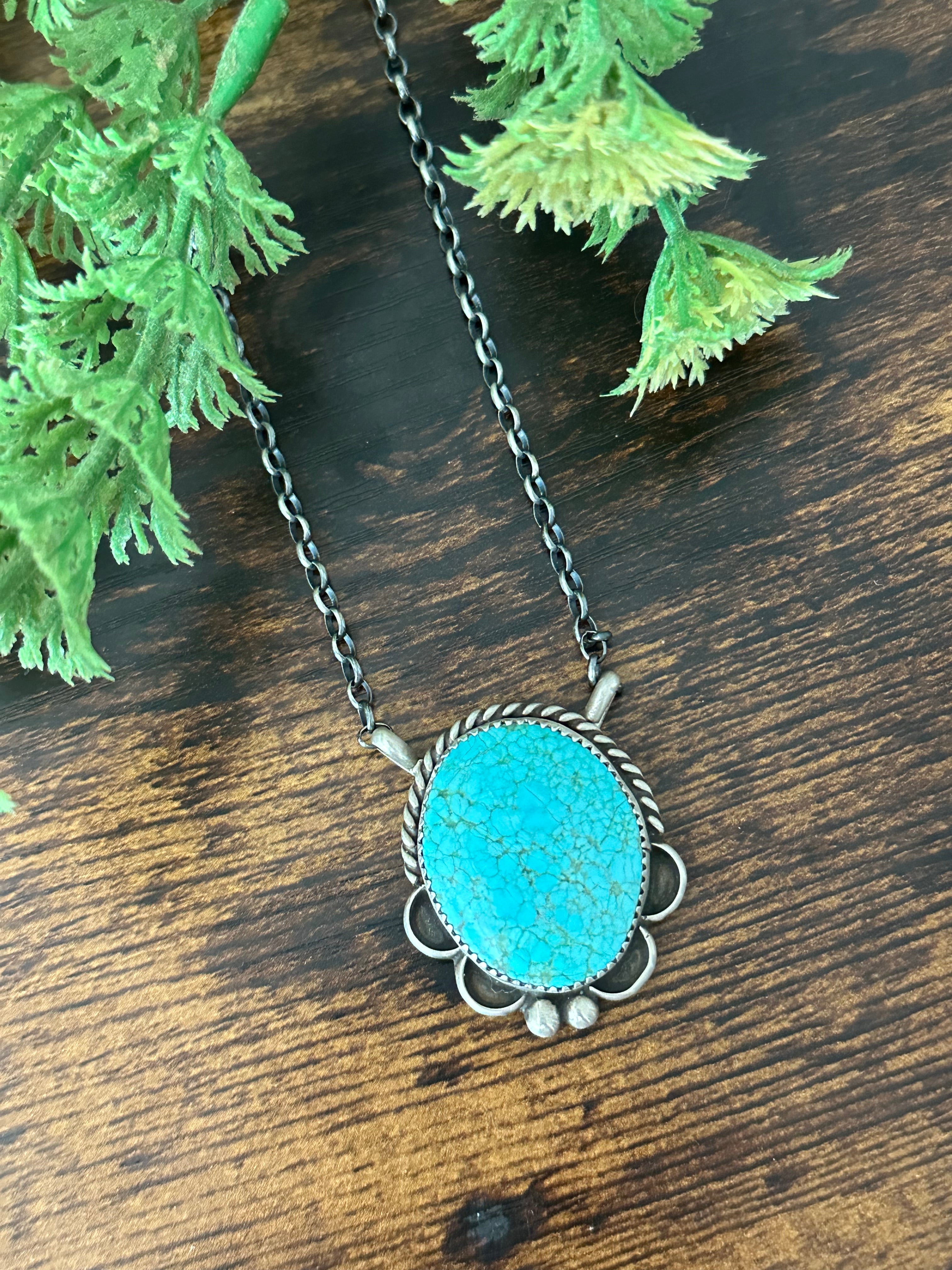 Juanita Mcdonal Kingman Turquoise & Sterling Silver Necklace