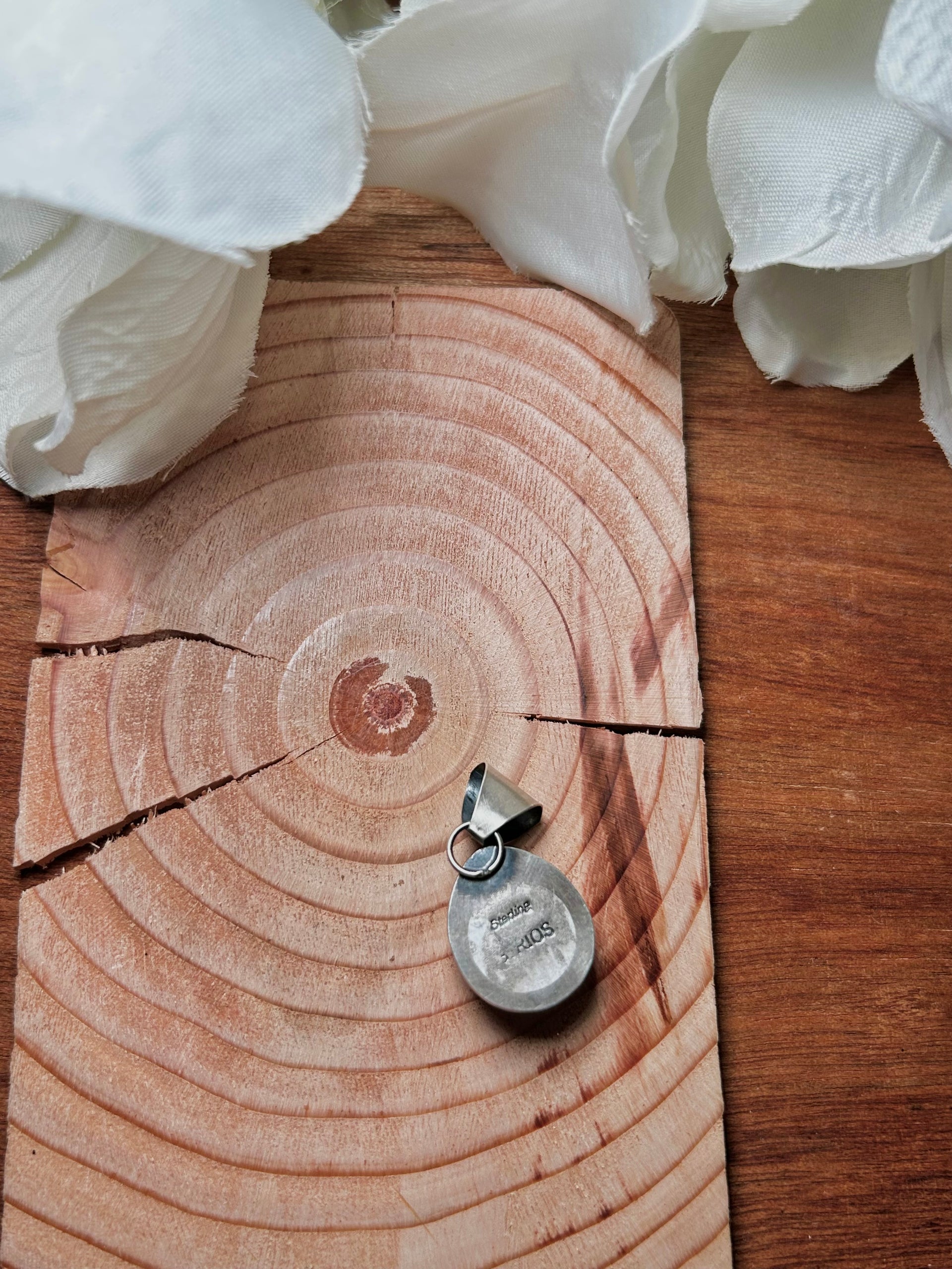 Navajo Made Royston Turquoise & Sterling Silver Pendant