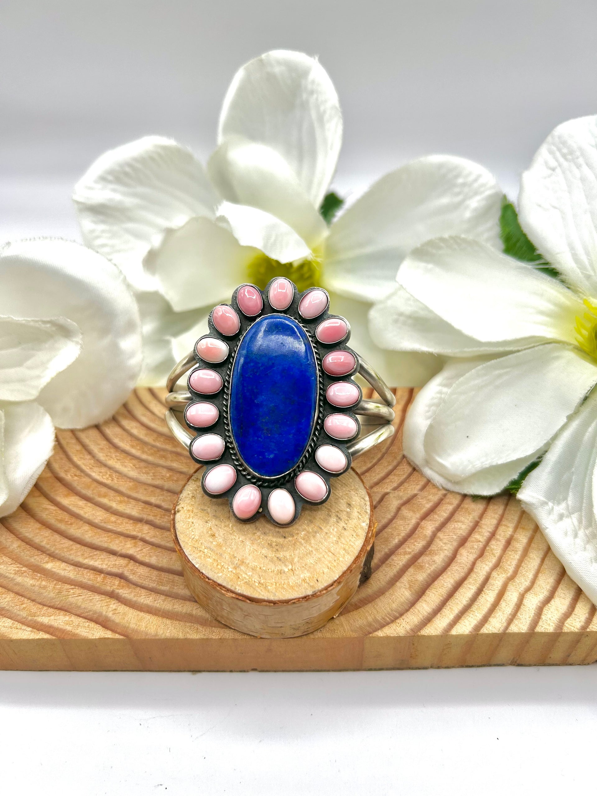 Boyd Ashley Multi Stone & Sterling Silver Cuff Bracelet