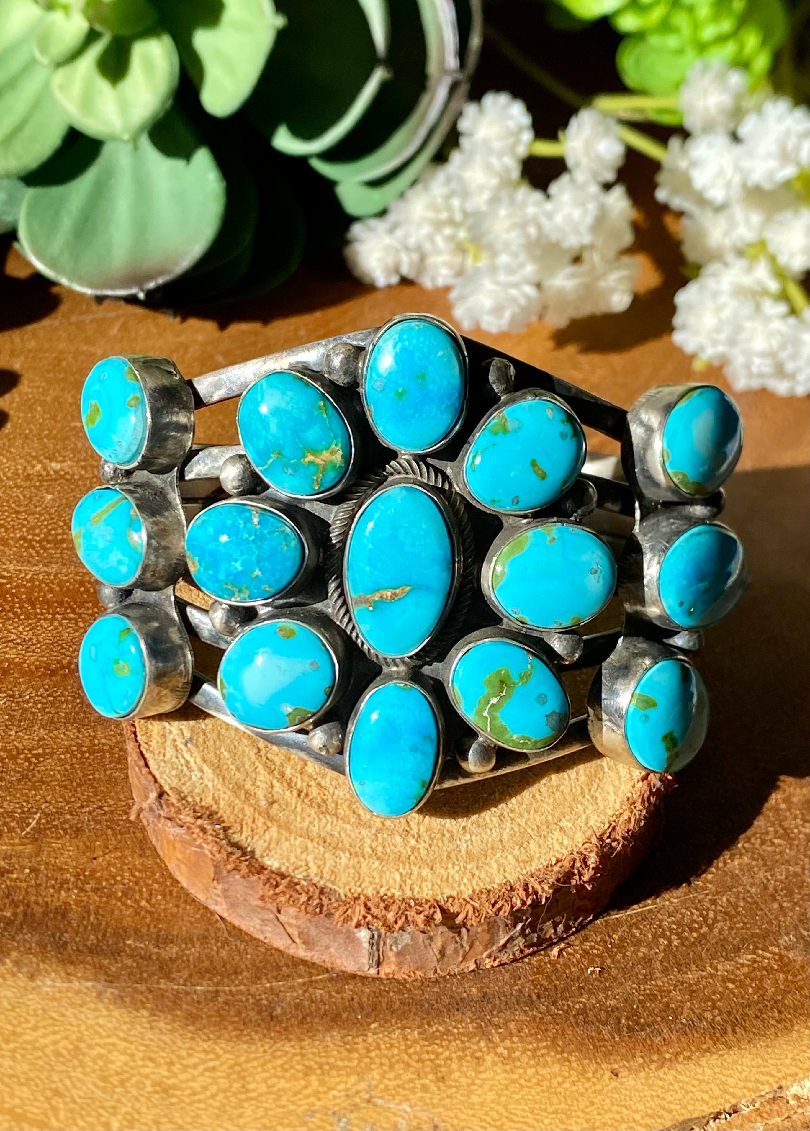 Bobby Johnson Sonoran Mountain Turquoise & Sterling Silver Cuff Bracelet