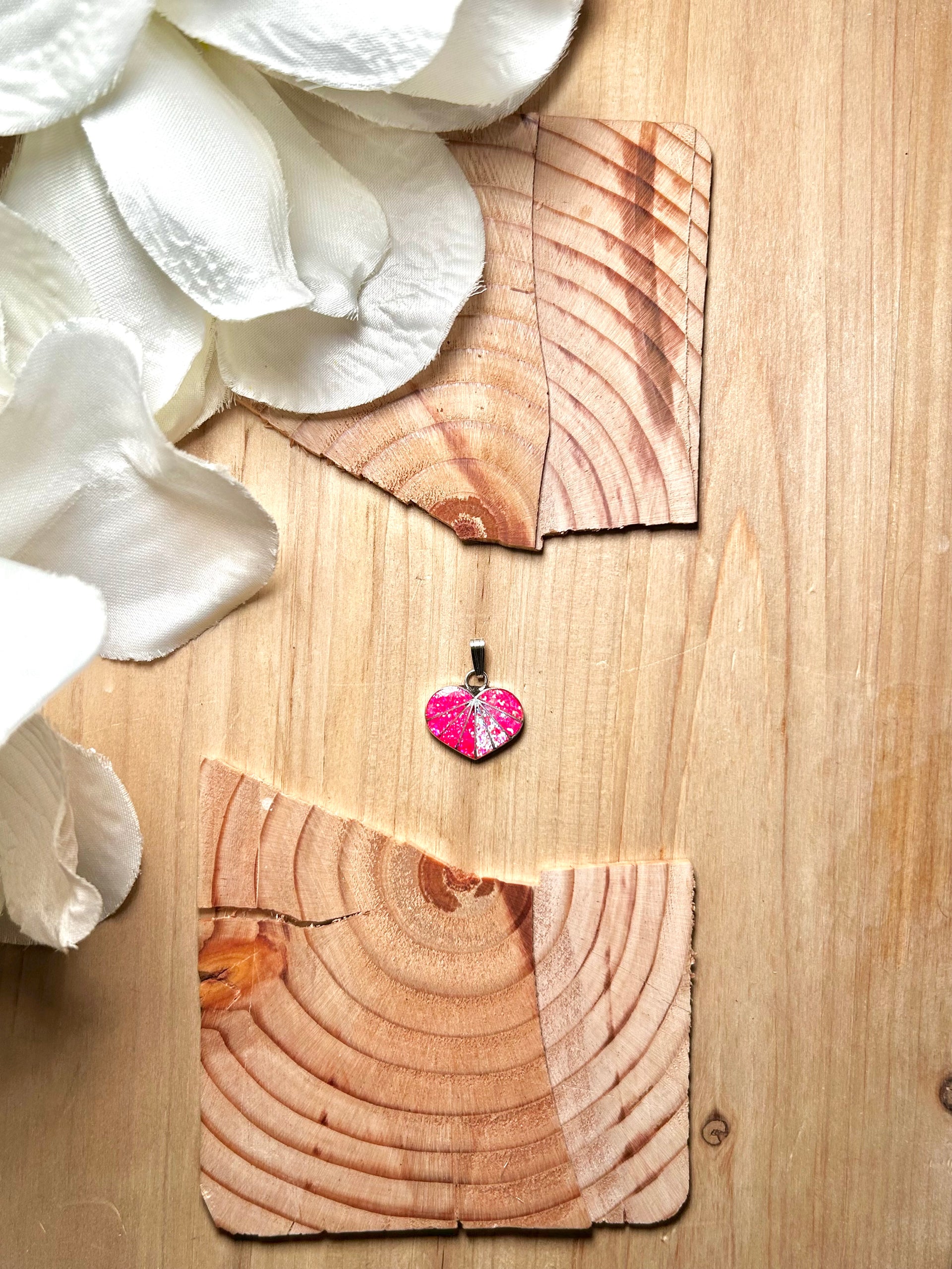 Zuni Made Opal & Sterling Silver Pendant