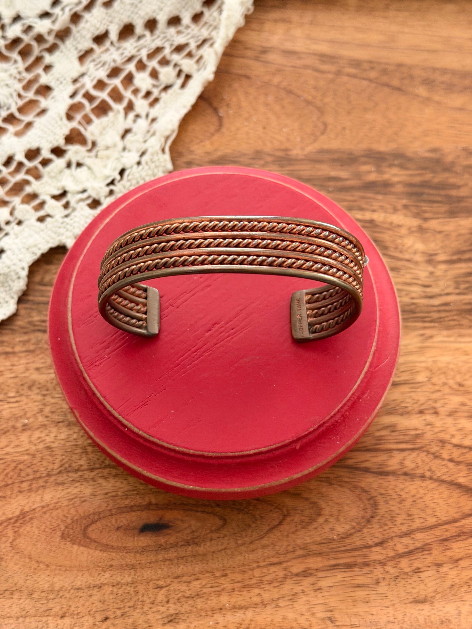 Navajo Made Copper Cuff Bracelet