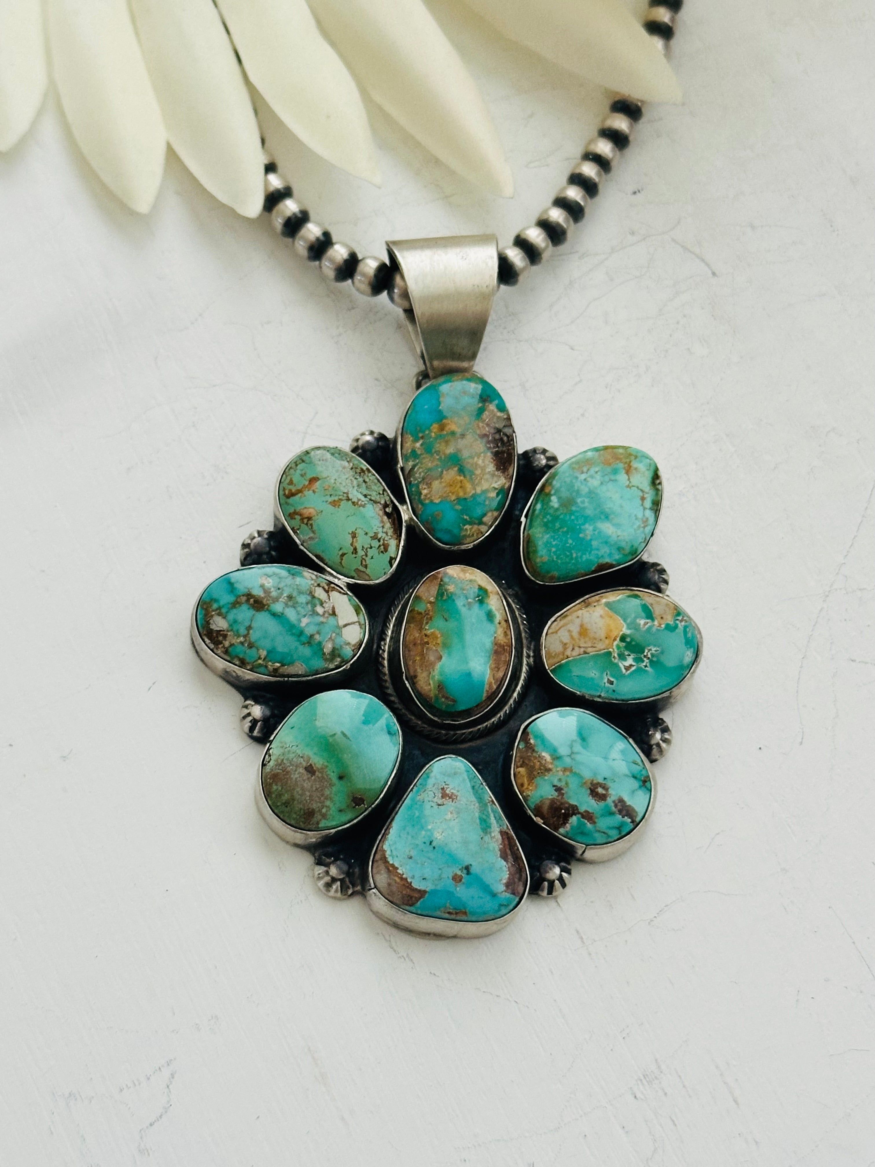 Bobby Johnson Royston Turquoise & Sterling Silver Pendant