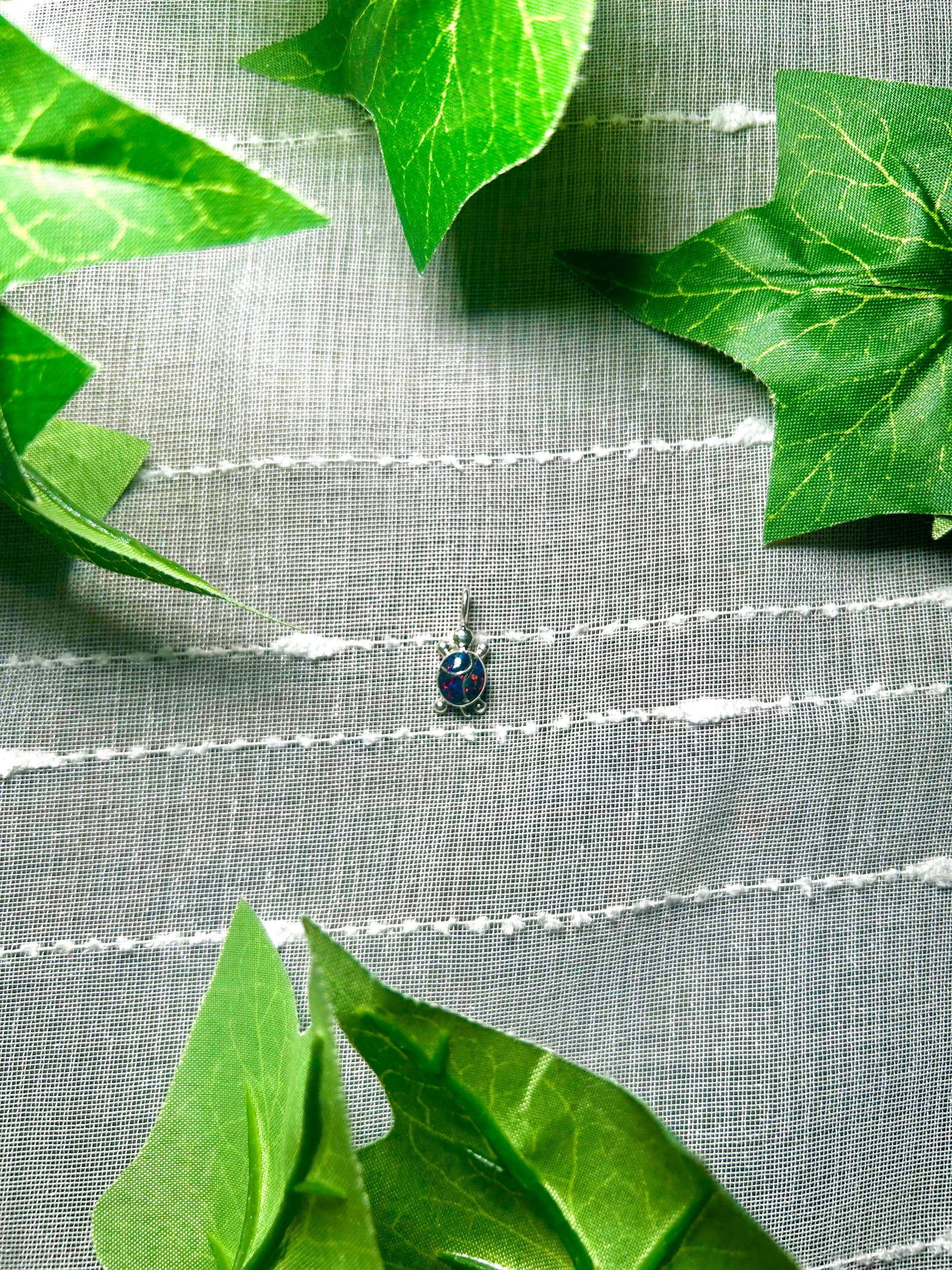 Zuni Opal & Sterling Silver Pendant