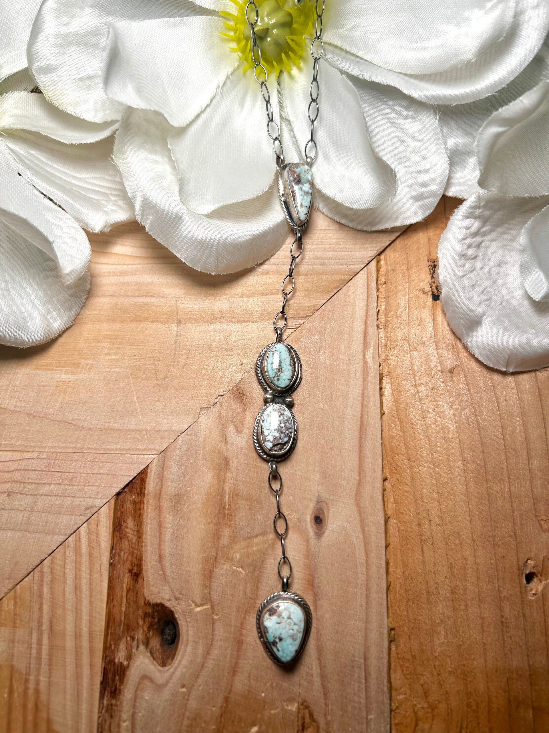 Kobe Martinez Natural Dry Creek  Turquoise & Sterling Silver Necklace