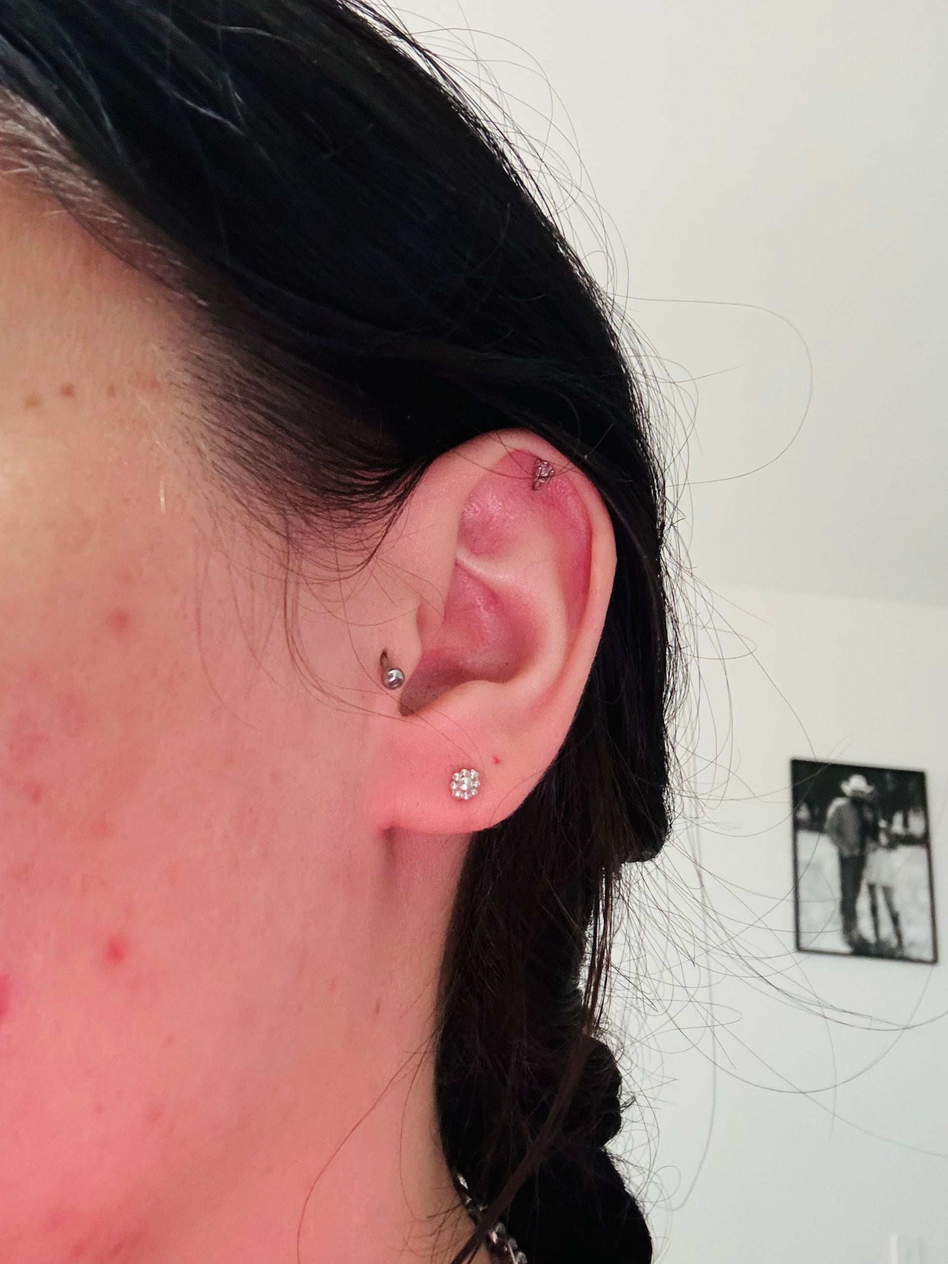 Navajo Made Sterling Silver Post Earrings