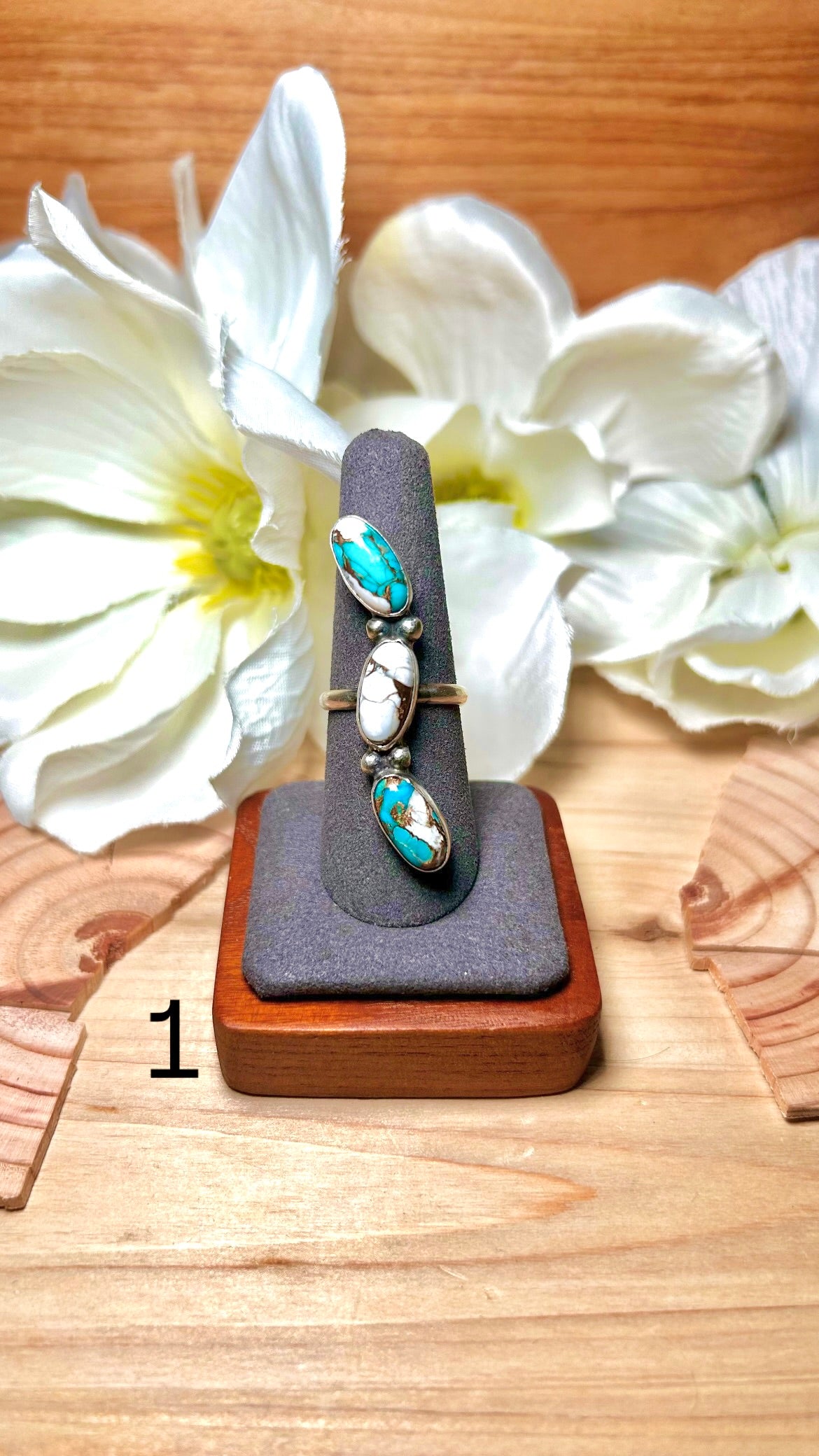 Pearline Spencer Mohave Turquoise & Sterling Silver Ring