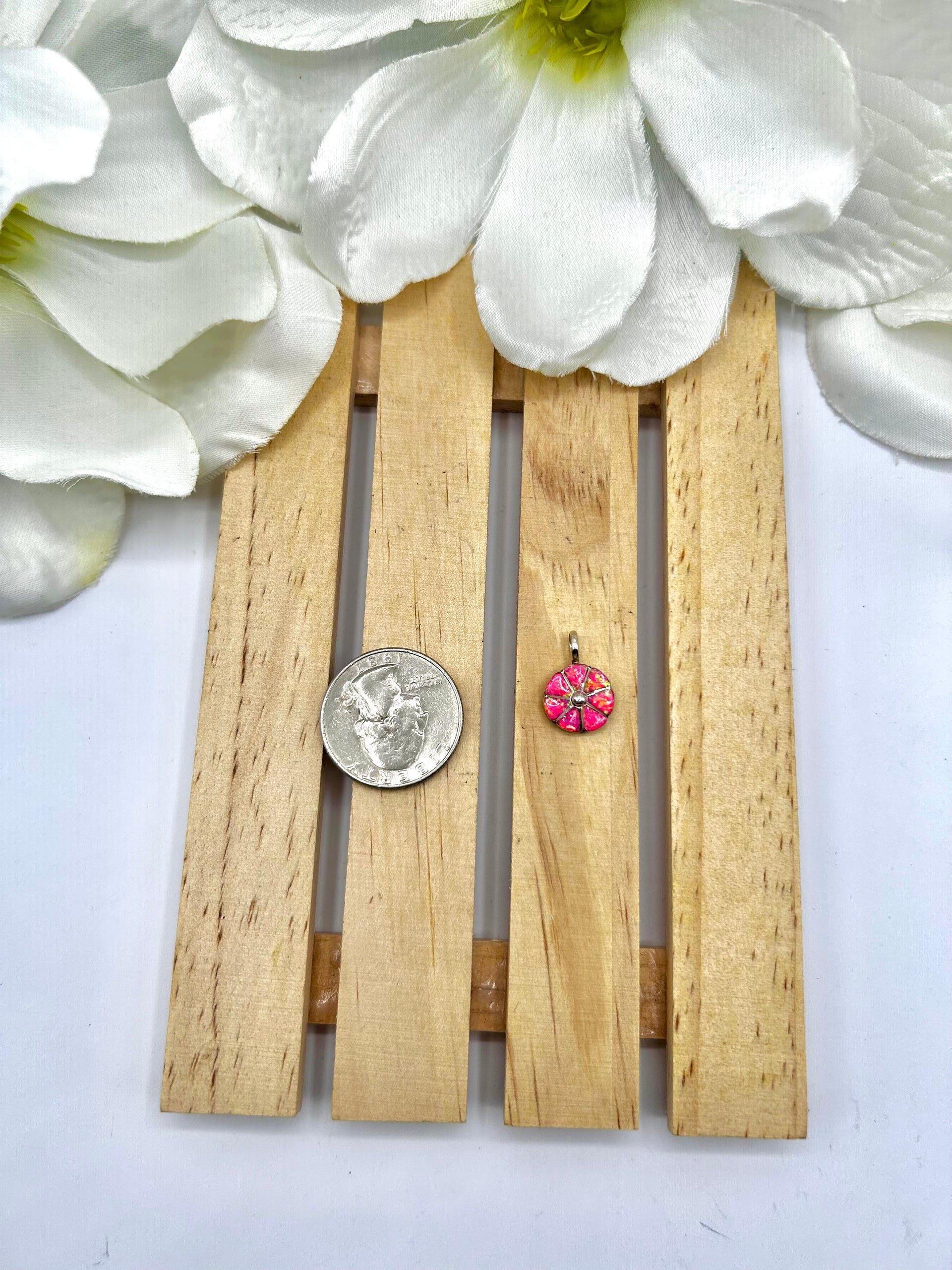 Zuni Made Opal & Sterling Silver Pendant