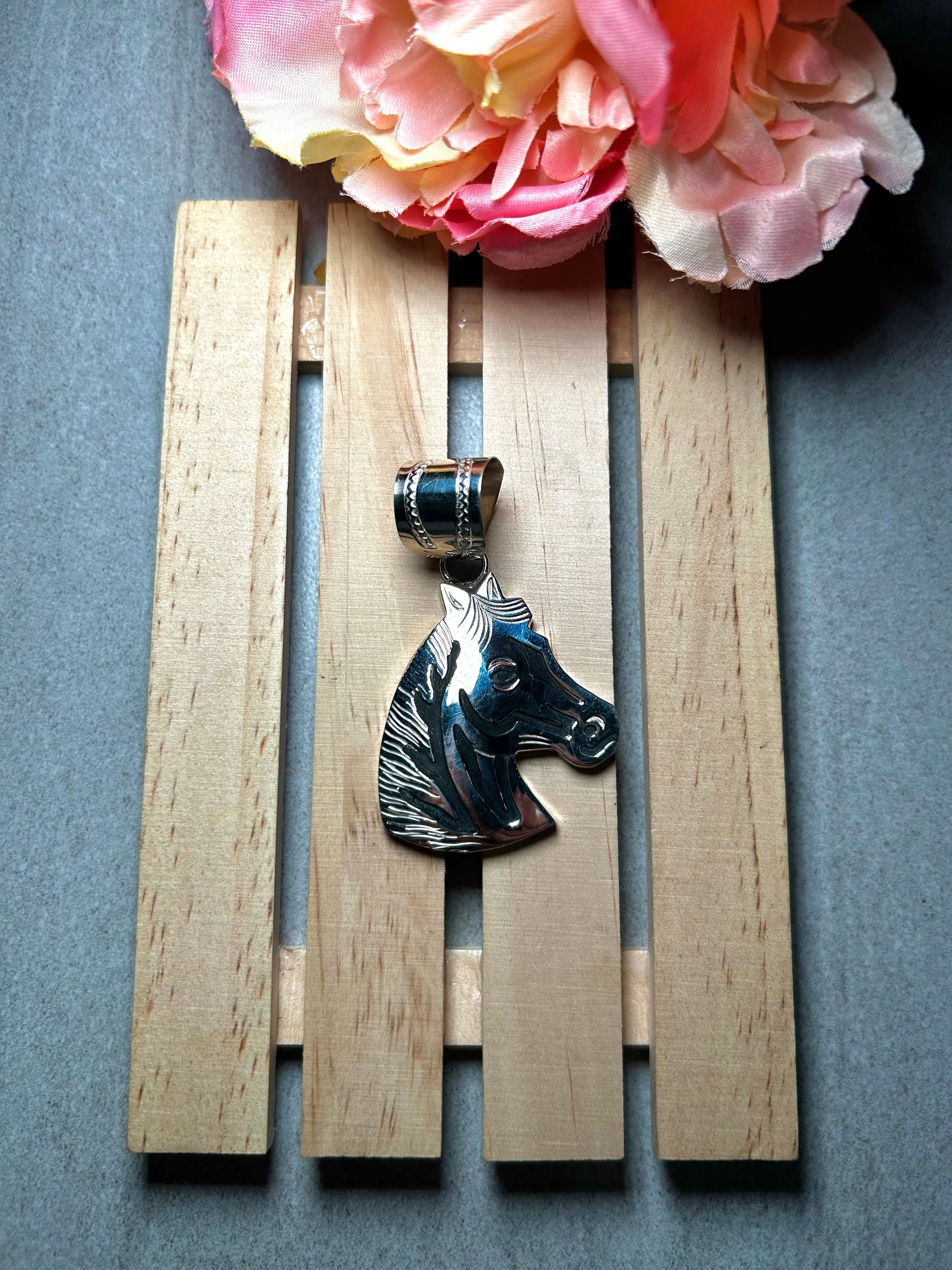 Navajo Made Sterling Silver Pendant