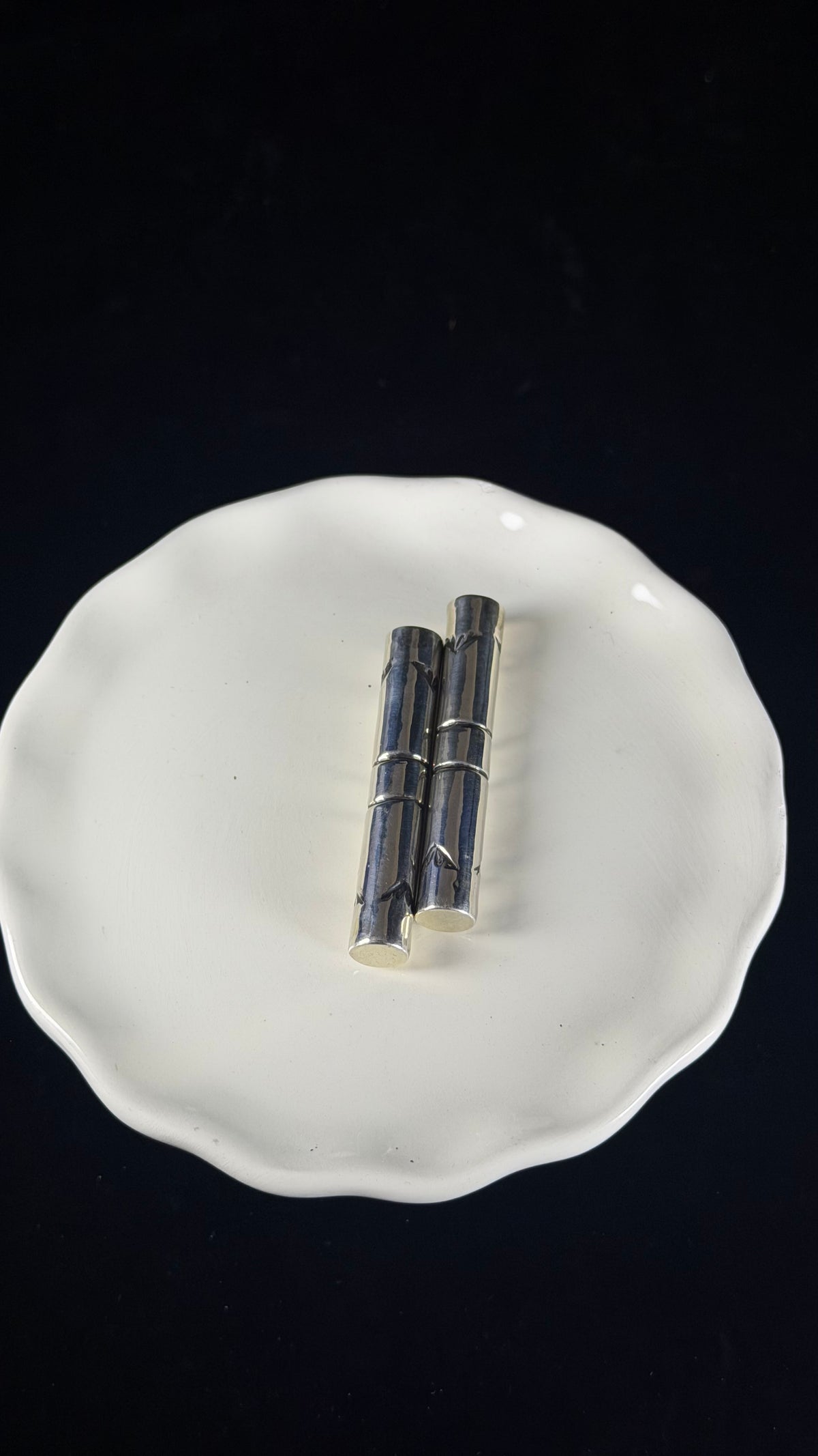 Navajo Made Sterling Silver Bolo Tips