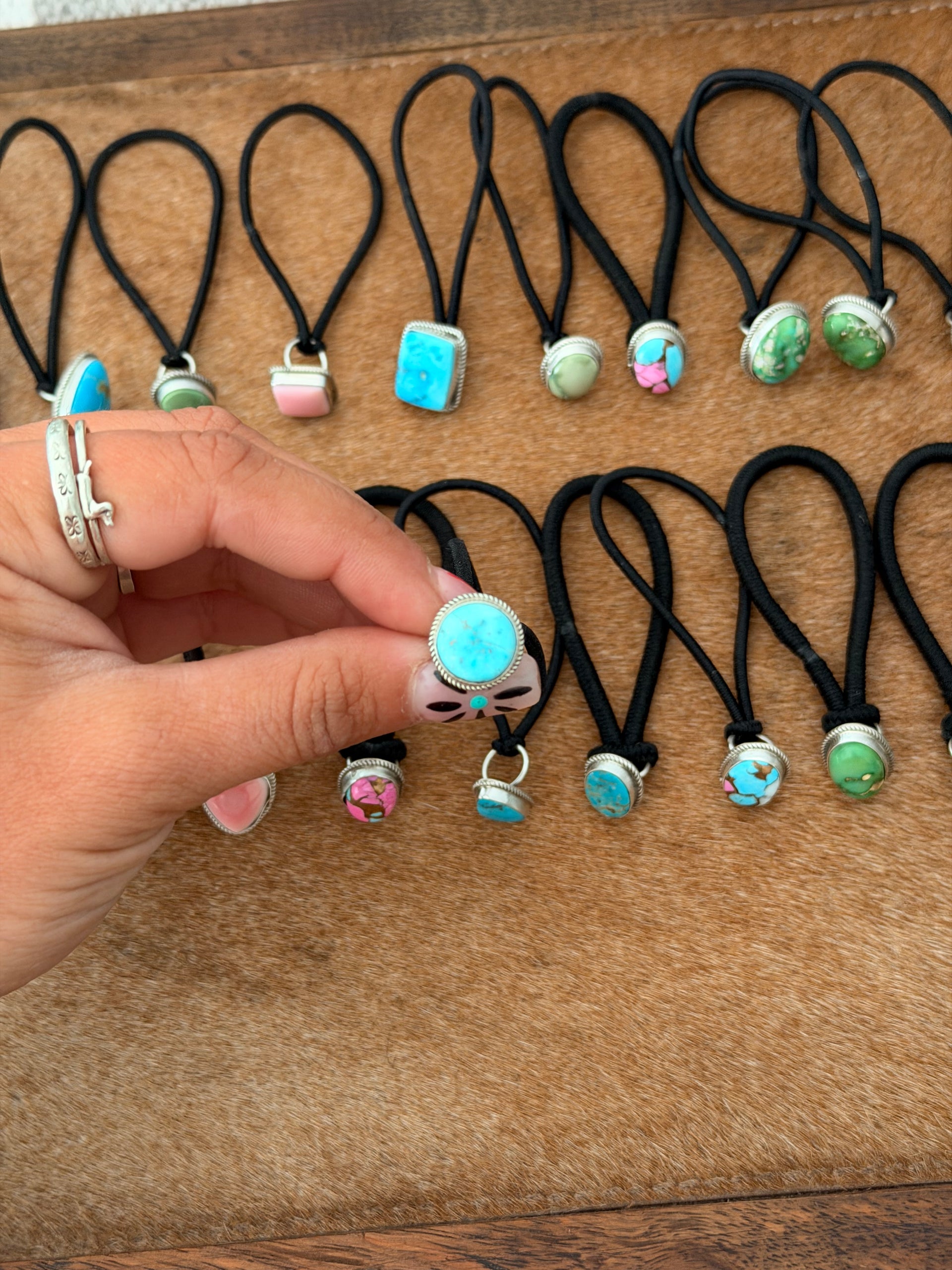 Navajo Made Sterling Silver Ponytail Holder