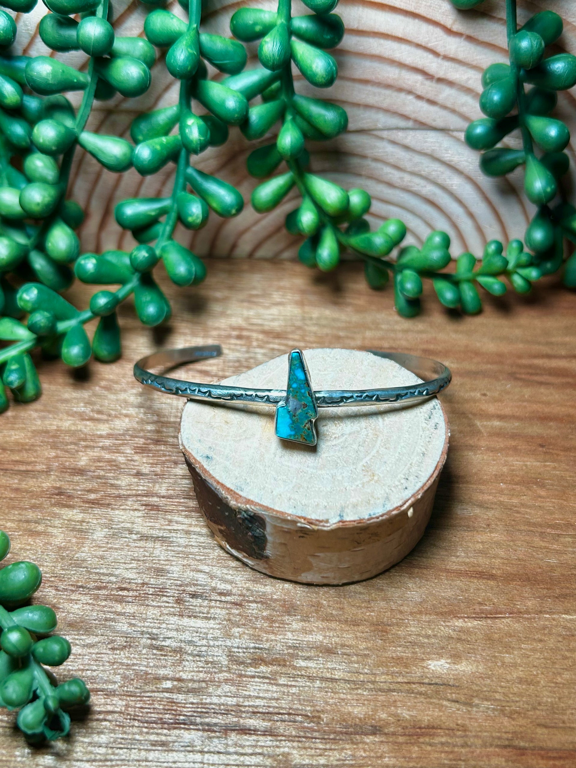 Donovan Skeets Kingman Turquoise& Sterling Silver Cuff Bracelet