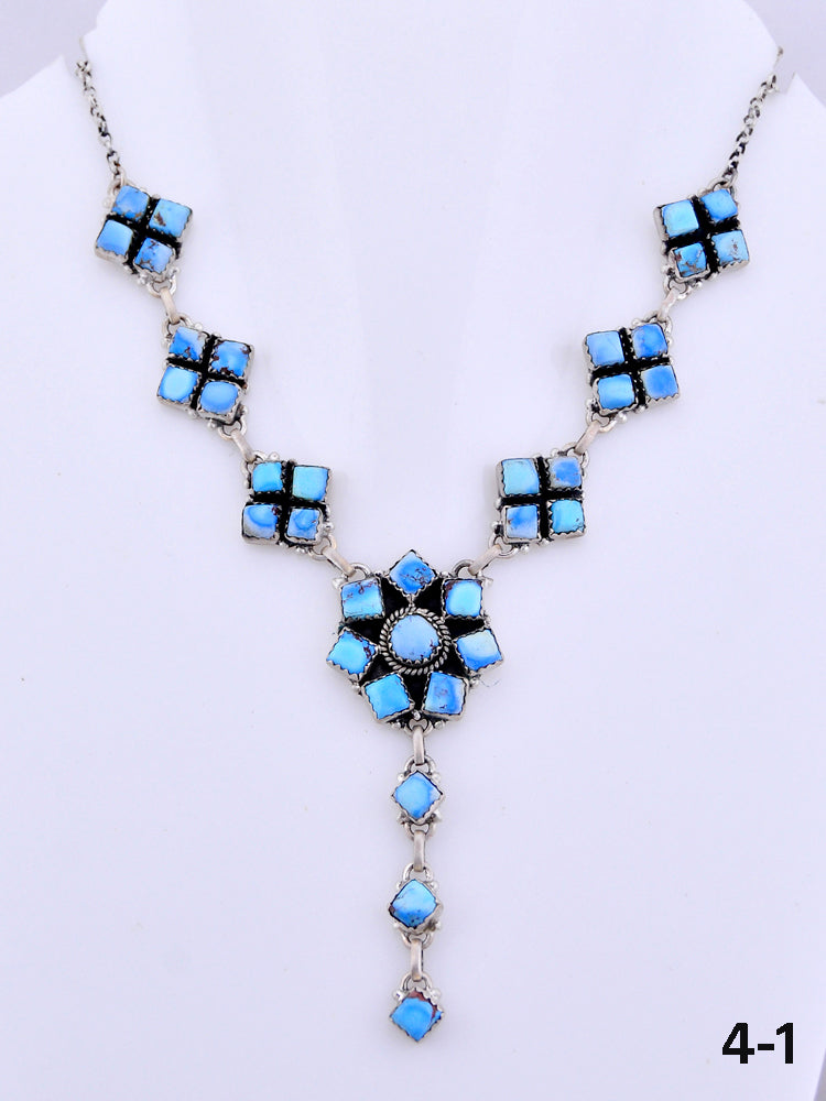 Southwest Made Golden Hills & Sterling Silver Necklace