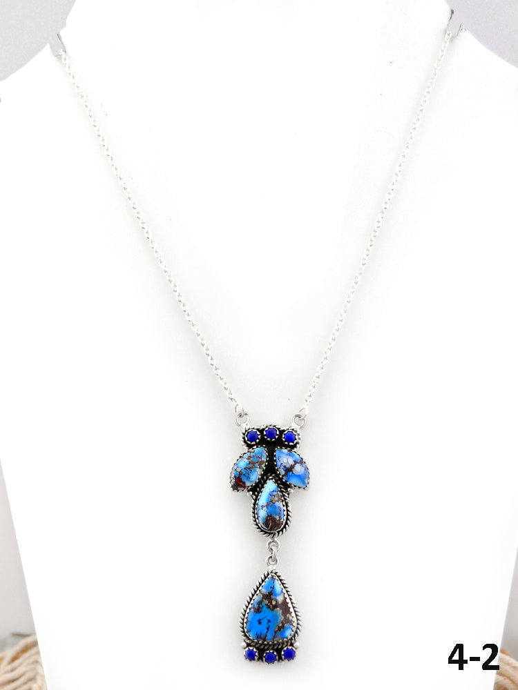 Southwest Handmade Multi Stone & Sterling Silver Necklace