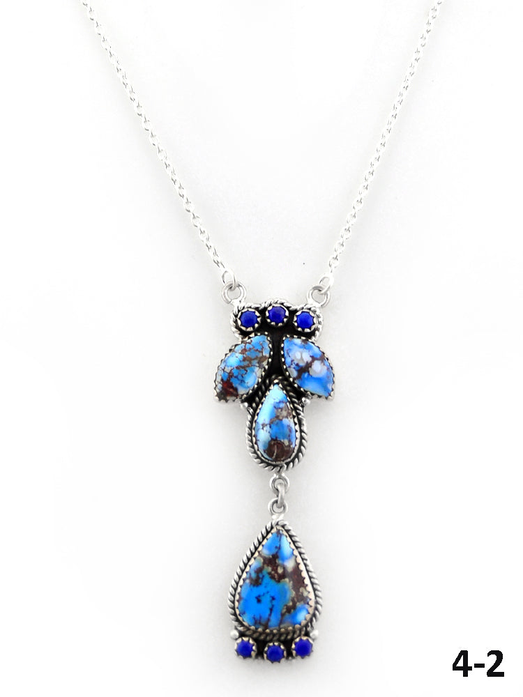 Southwest Handmade Multi Stone & Sterling Silver Necklace