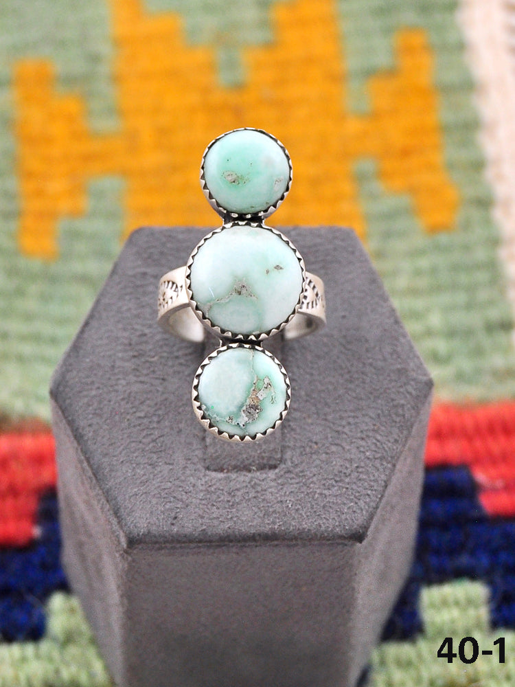 Southwest Made Paloma & Sterling Silver Adjustable Ring