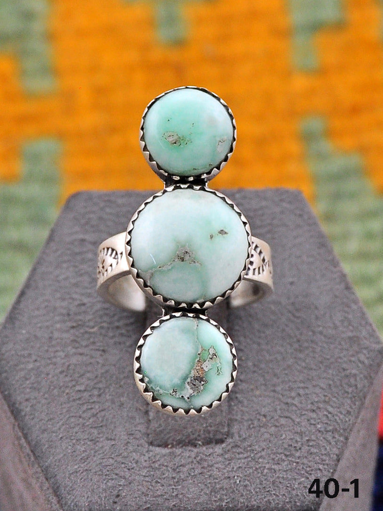 Southwest Made Paloma & Sterling Silver Adjustable Ring