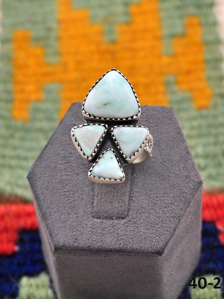 Southwest Made Paloma & Sterling Silver Adjustable Ring