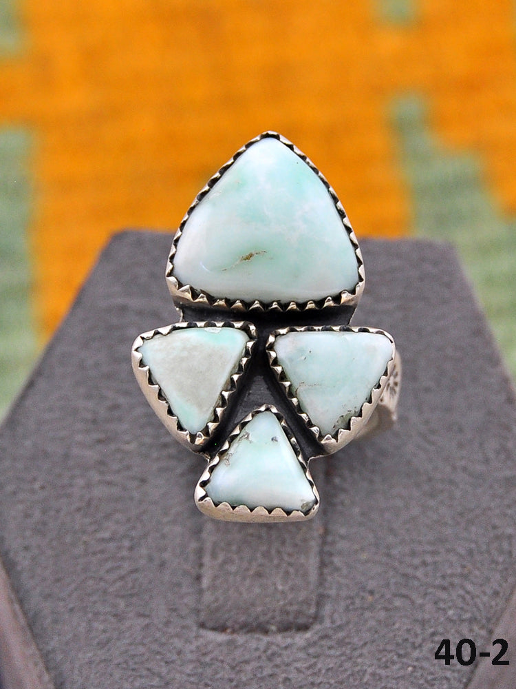 Southwest Made Paloma & Sterling Silver Adjustable Ring