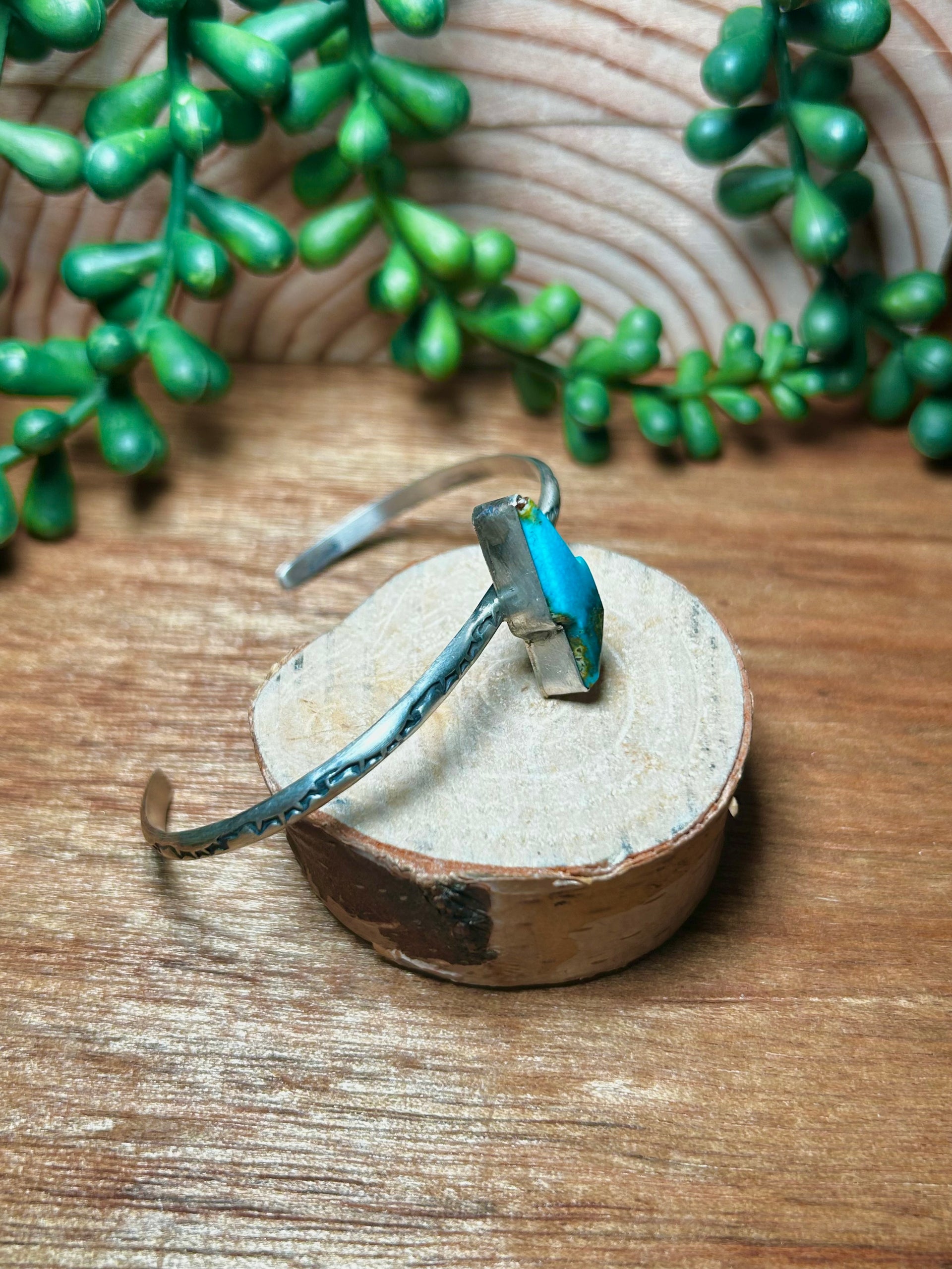 Donovan Skeets Kingman Turquoise& Sterling Silver Cuff Bracelet