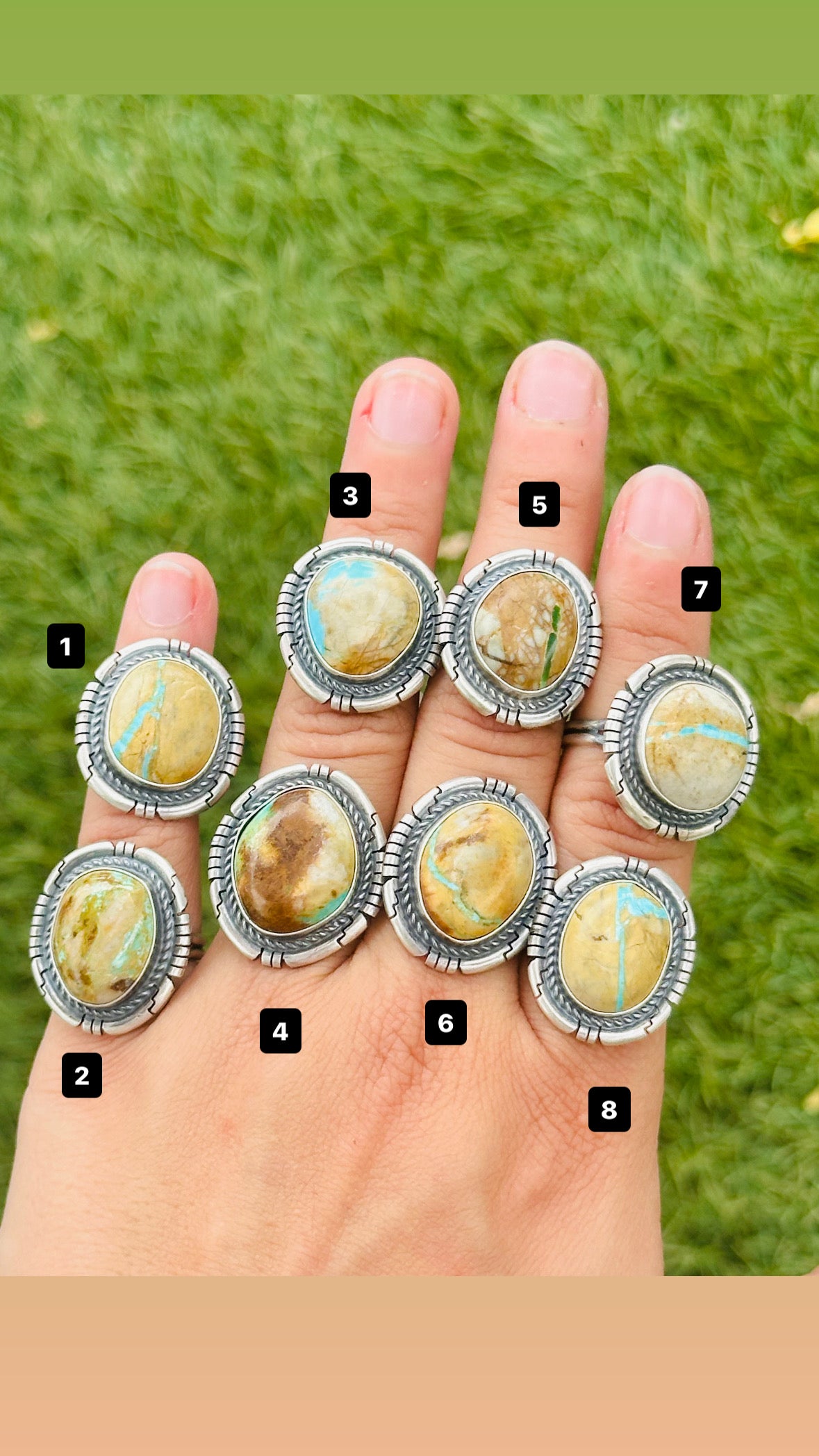 Navajo Made Boulder Turquoise & Sterling Silver Ring