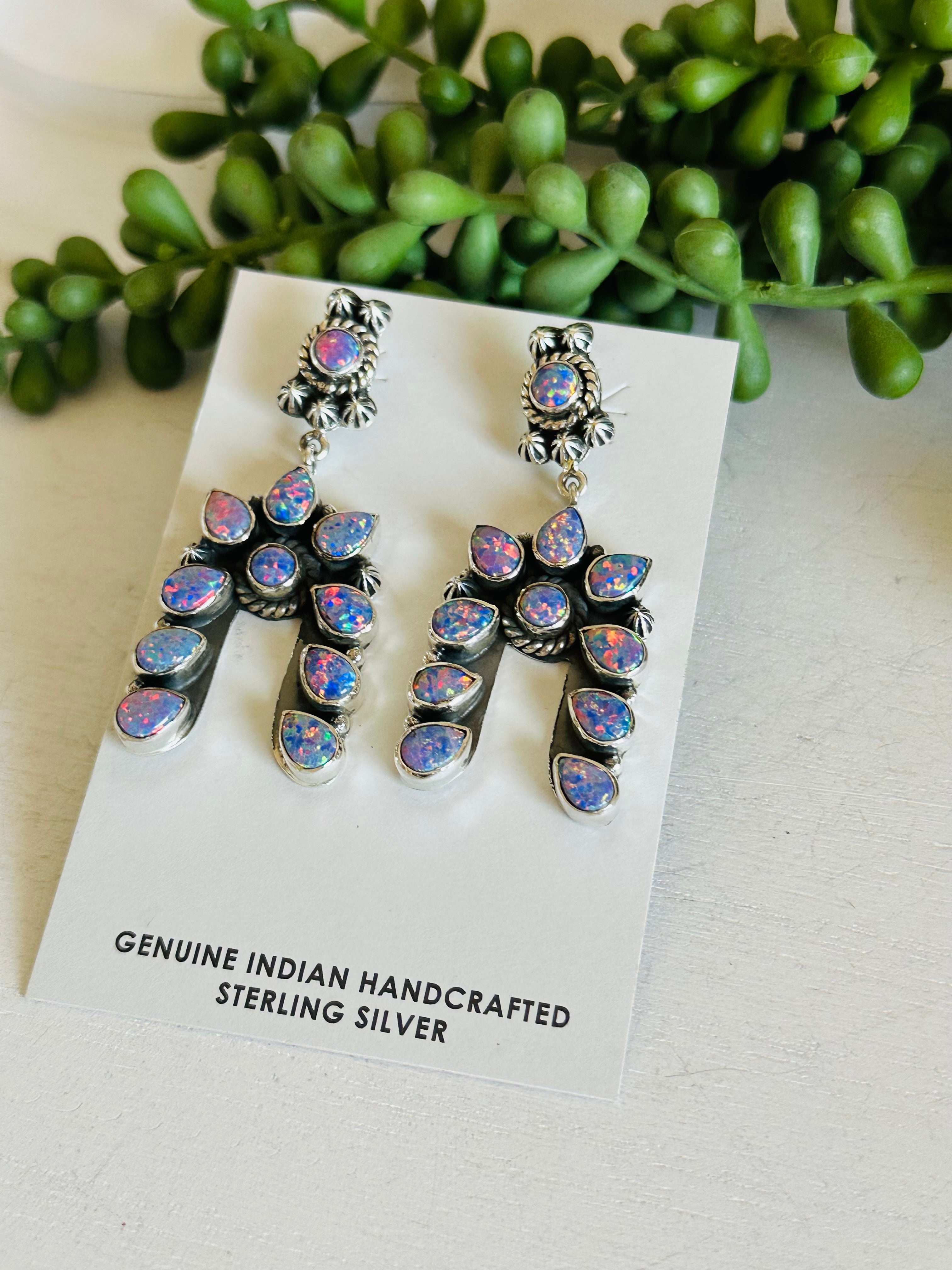 TTD “The Storm” Opal & Sterling Silver Earrings